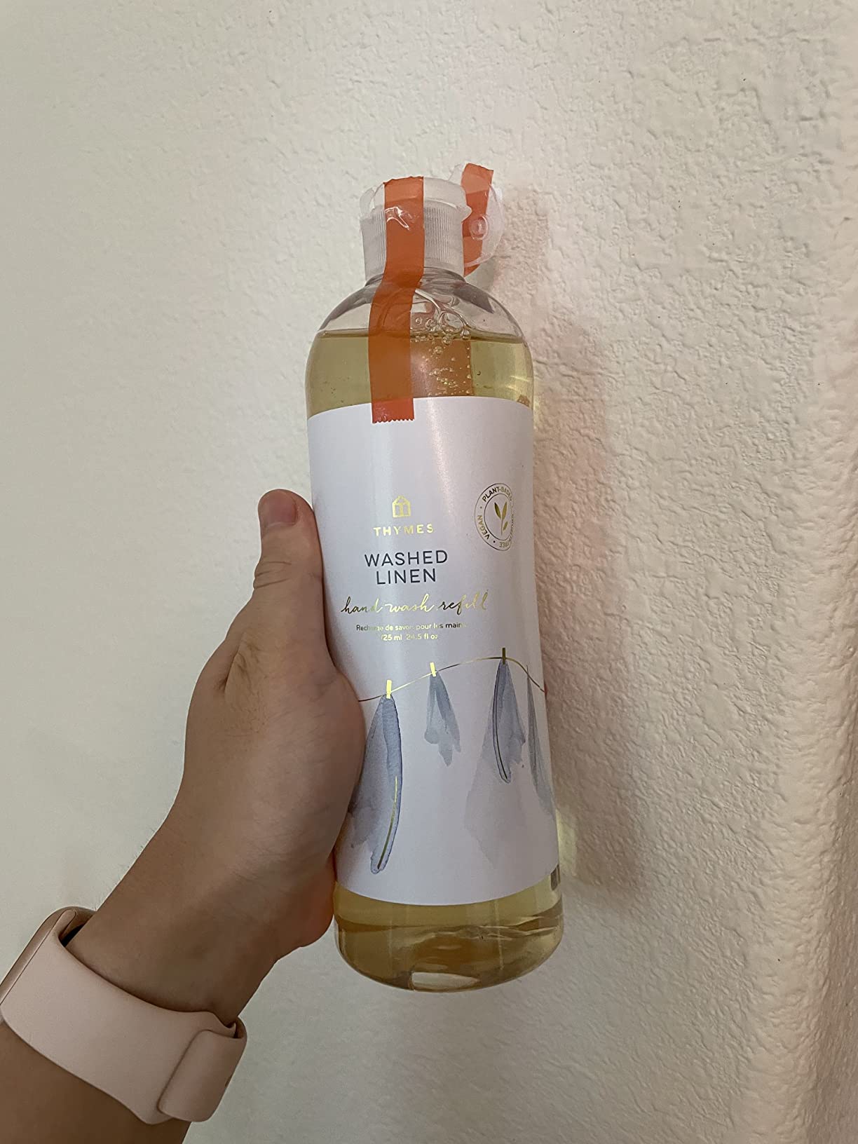 Thymes Hand Wash Refill - Lightly Scented Liquid Hand Soap for Bathroom and Kitchen Refill - Moisturizing Formula with Natural Ingredients (Eucalyptus, 24.5 fl oz) Customer Review Thymes Hand Wash Refill - Lightly Scented Liquid Hand Soap for Bathroom and Kitchen Refill - Moisturizing Formula with Natural Ingredients (Eucalyptus, 24.5 fl oz) - Customer Photo 1