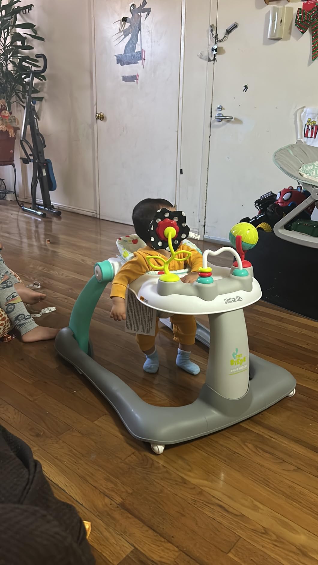Kolcraft Tiny Steps 2 in 1 Foldable Infant and Baby Walker with Wheels, Seated or Walk Behind Activity Center, Entertaining Developmental Activities for Boys and Girls, Wide Base Sturdy Frame Customer Review Kolcraft Tiny Steps 2 in 1 Foldable Infant and Baby Walker with Wheels, Seated or Walk Behind Activity Center, Entertaining Developmental Activities for Boys and Girls, Wide Base Sturdy Frame - Customer Photo 1