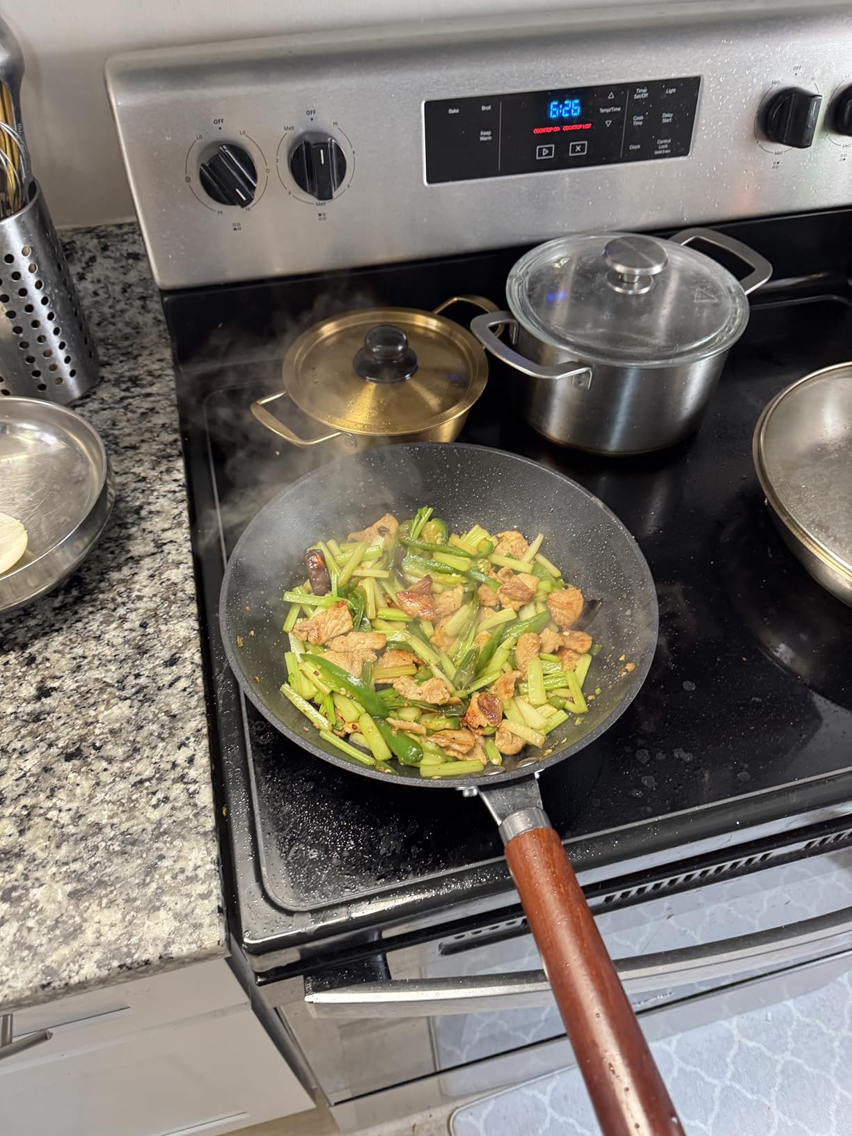 21st & Main Wok, Stir Fry Pan, Wooden Handle, 11 Inch, Lightweight Cast Iron, chef's pan, pre-seasoned nonstick, for Chinese Japanese and other cooking Customer Review 21st & Main Wok, Stir Fry Pan, Wooden Handle, 11 Inch, Lightweight Cast Iron, chef's pan, pre-seasoned nonstick, for Chinese Japanese and other cooking - Customer Photo 1