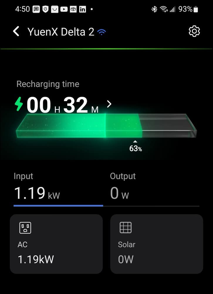 EF ECOFLOW Portable Power Station DELTA 2, 1024Wh LiFePO4 (LFP) Battery, 1800W AC/100W USB-C Output, Solar Generator for Home Backup Power, Camping & RVs Customer Review EF ECOFLOW Portable Power Station DELTA 2, 1024Wh LiFePO4 (LFP) Battery, 1800W AC/100W USB-C Output, Solar Generator for Home Backup Power, Camping & RVs - Customer Photo 1