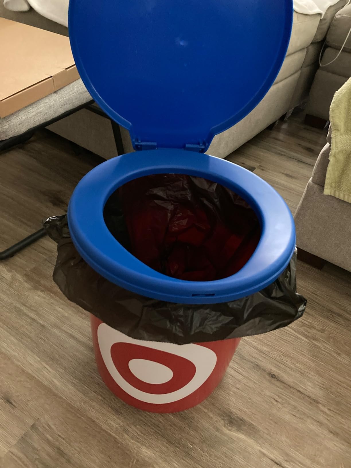 Portable Toilet Seat for 5 Gallon Bucket Emergency Outdoor Camping Snap on Luggable Loo Toilet Cover for Adults and Kids - Customer Photo 2