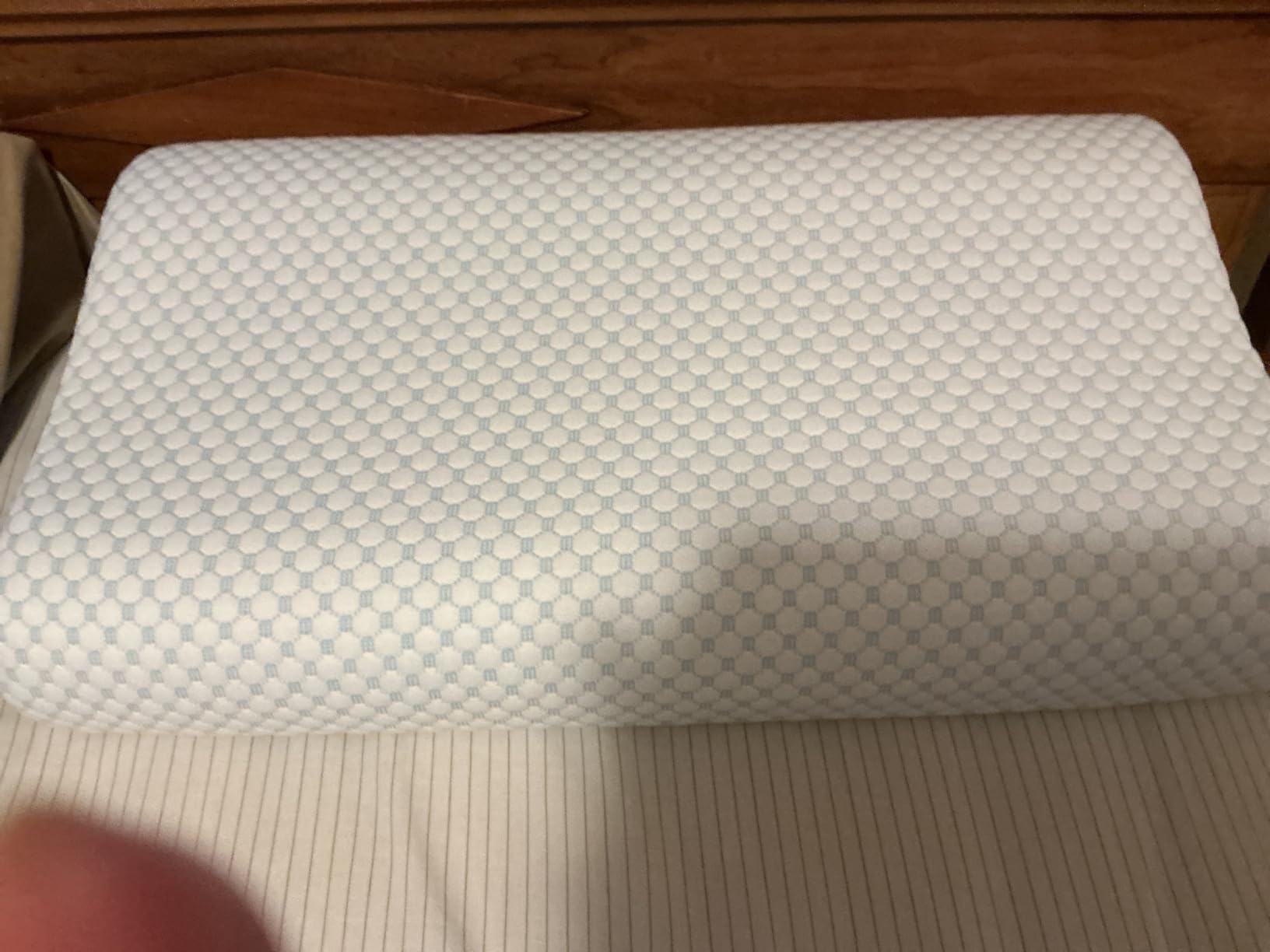 Memory Foam Bed Pillow for Sleeping, Ergonomic Cervical Contour Neck Support Orthopedic Pillow for Side Back Stomach Sleeper, Neck and Shoulder Pain Customer Review Memory Foam Bed Pillow for Sleeping, Ergonomic Cervical Contour Neck Support Orthopedic Pillow for Side Back Stomach Sleeper, Neck and Shoulder Pain - Customer Photo 2