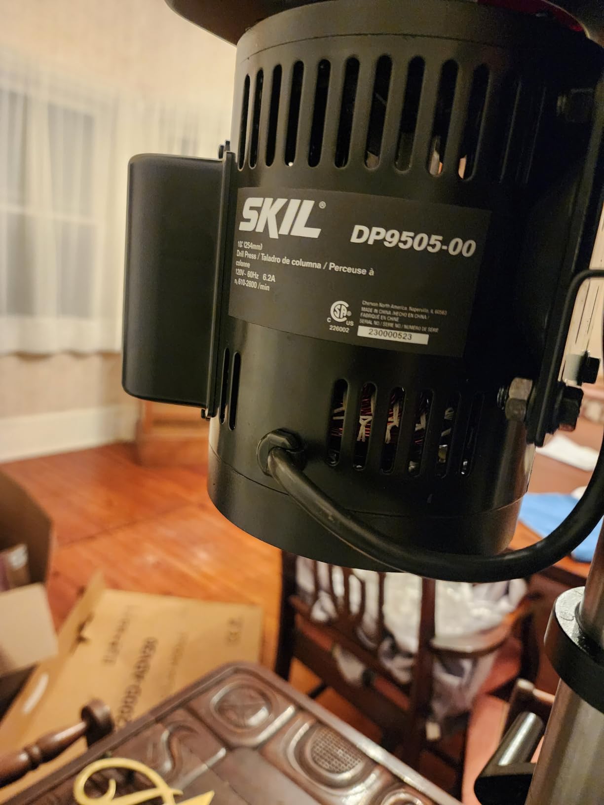 SKIL 6.2 Amp 10 In. 5-Speed Benchtop Drill Press with Laser Alignment & Work Light - DP9505-00 Customer Review SKIL 6.2 Amp 10 In. 5-Speed Benchtop Drill Press with Laser Alignment & Work Light - DP9505-00 - Customer Photo 1