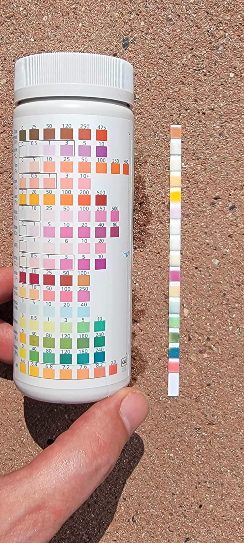 16 in 1 Premium Water Test Kit - 125 Home Water Quality Test Strips for Well and Tap Test Kit - Testing for pH, Hardness, Chlorine, Lead, Iron, Copper, Nitrate, Nitrite, etc Customer Review 16 in 1 Premium Water Test Kit - 125 Home Water Quality Test Strips for Well and Tap Test Kit - Testing for pH, Hardness, Chlorine, Lead, Iron, Copper, Nitrate, Nitrite, etc - Customer Photo 2