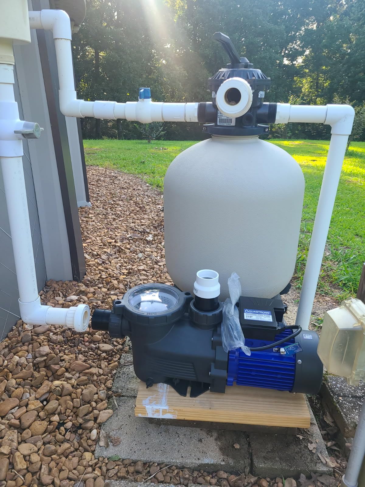 AQUASTRONG In/Above Ground Pool Pump, High Flow (Dual Speed, 2HP, 5186 GPH, 115V) Customer Review AQUASTRONG In/Above Ground Pool Pump, High Flow (Dual Speed, 2HP, 5186 GPH, 115V) - Customer Photo 2