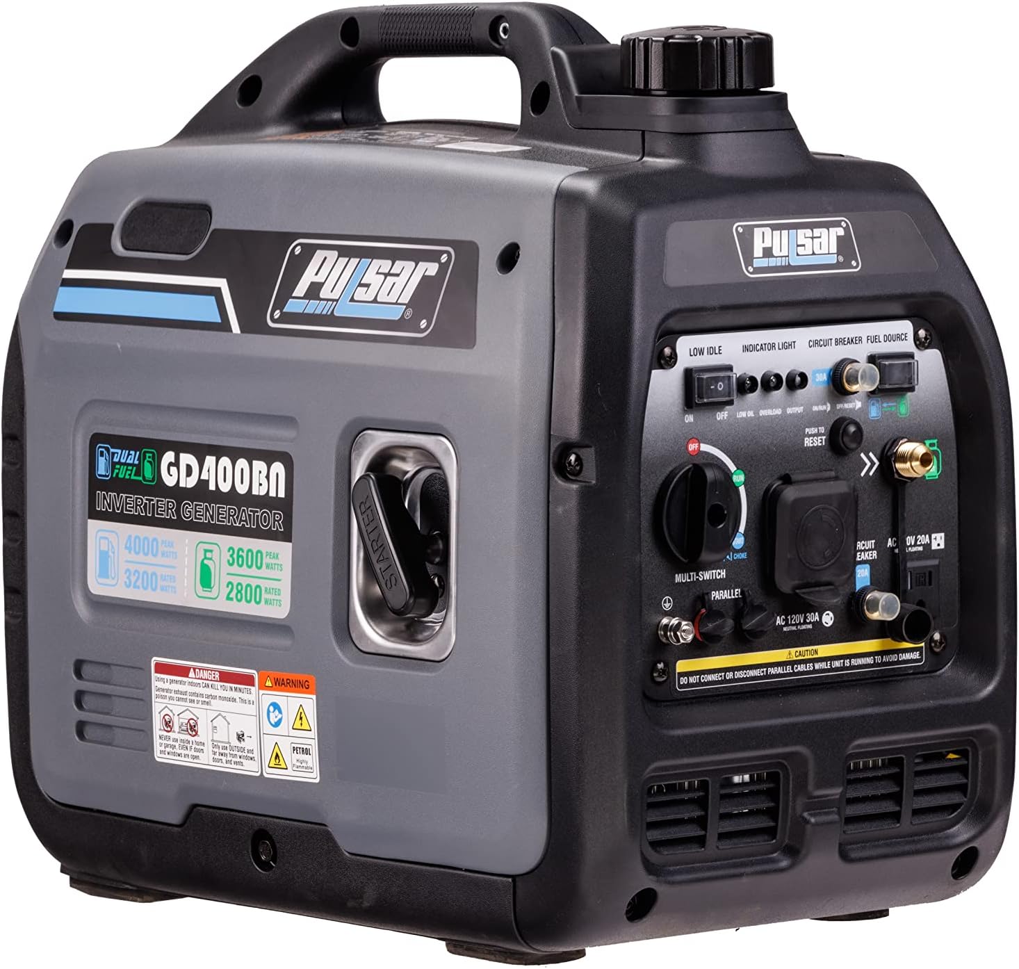 Pulsar Products GD400BN, 4000W Portable super-quiet Dual Fuel & Parallel Capability, RV-Ready, CARB Compliant Customer Review Pulsar Products GD400BN, 4000W Portable super-quiet Dual Fuel & Parallel Capability, RV-Ready, CARB Compliant - Customer Photo 1