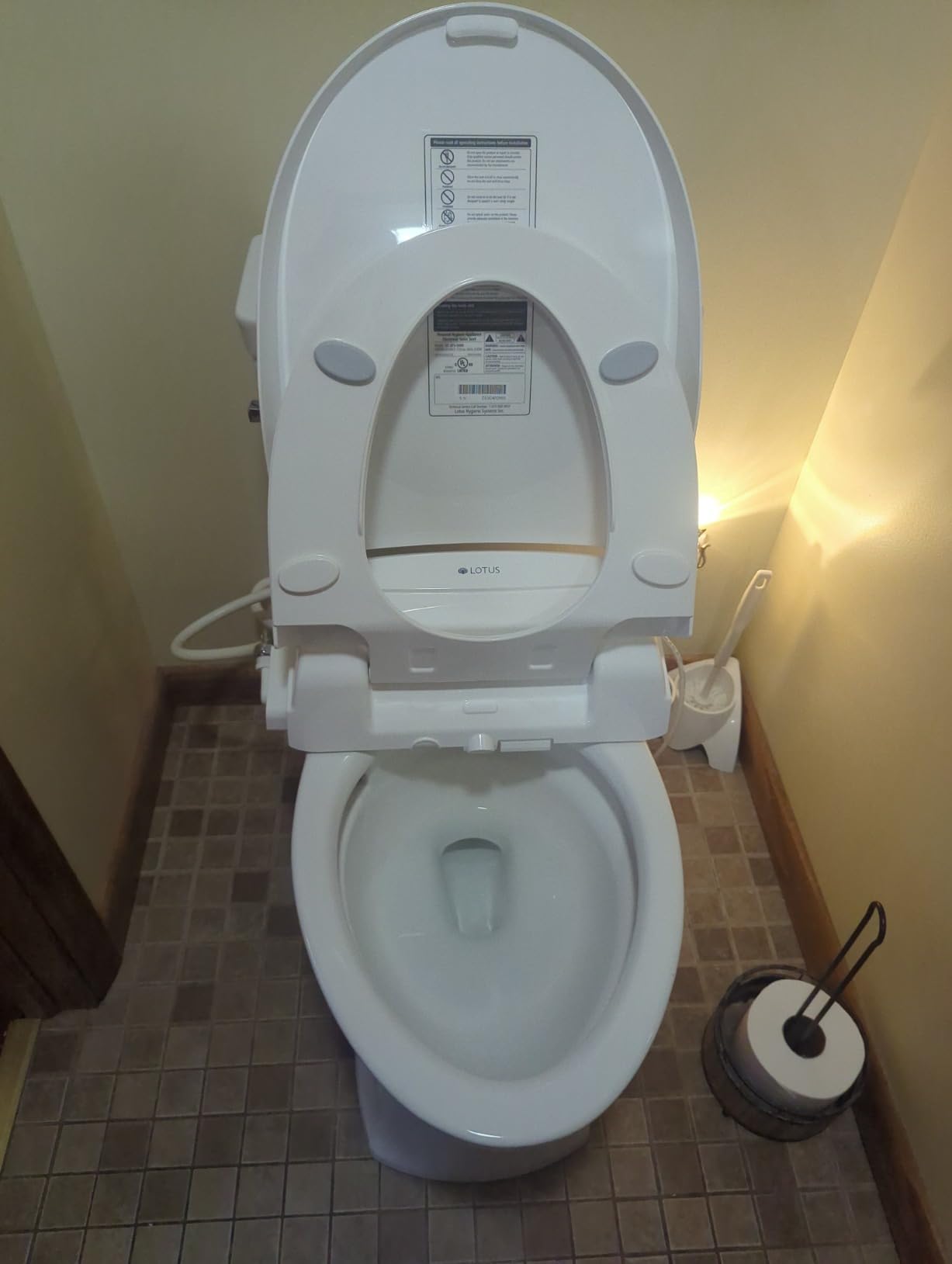 Lotus Smart Bidet ATS-850 | Slim Heated Toilet Seat with Adjustable Warm Water Wash, Side Control Panel, Stainless Steel Nozzle, Warm Air Dryer, Night Light, Child Mode, Easy Installation Customer Review Lotus Smart Bidet ATS-850 | Slim Heated Toilet Seat with Adjustable Warm Water Wash, Side Control Panel, Stainless Steel Nozzle, Warm Air Dryer, Night Light, Child Mode, Easy Installation - Customer Photo 2