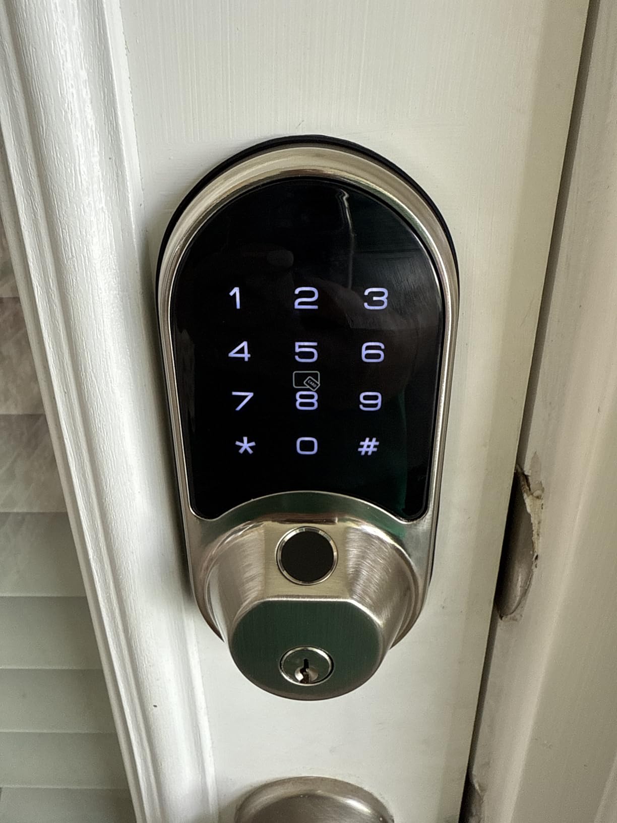 Veise RZ07 Smart Lock, Fingerprint Door Lock, 7-in-1 Keyless Entry with App Control, Electronic Touchscreen Keypad Deadbolt, Biometric Smart Locks for Front Door, Matte Black - Customer Photo 1