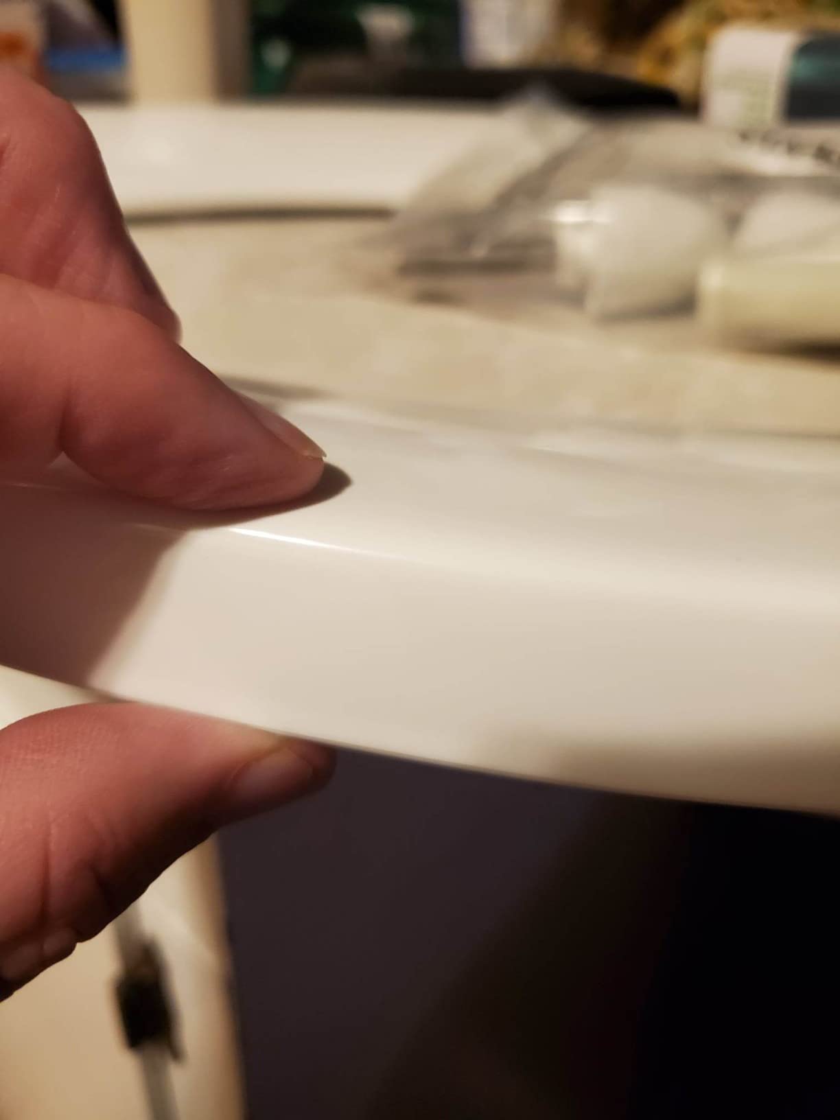 Bemis 2 Pack Commercial Open Front Plastic Toilet Seat, Heavy Duty Industrial Seat without Lid - Customer Photo 2