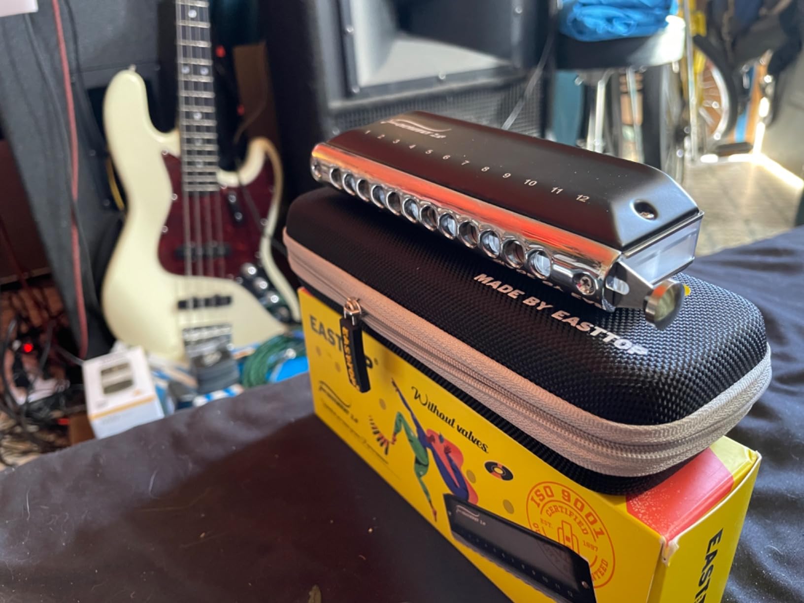 EAST TOP FORERUNNER 2.0 without valves Chromatic Harmonica 12-Hole 48 Tones C Key Chromatic Mouth Organ Harmonica for Adults,Beginners and Students As Gift - Customer Photo 2