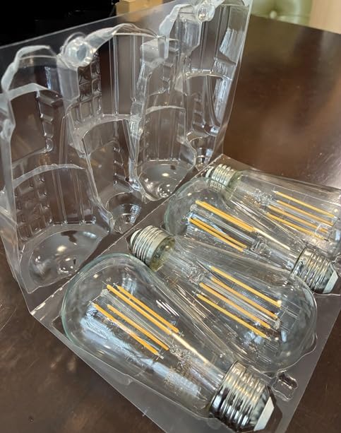 DAYBETTER 4 Pack Vintage LED Edison Bulbs, E26 Led Bulb 60W Equivalent, Dimmable Led Light Bulbs, High Brightness 800 LM Warm White 2700K, ST58 Antique LED Filament Bulbs, Clear Glass Style for Home Customer Review DAYBETTER 4 Pack Vintage LED Edison Bulbs, E26 Led Bulb 60W Equivalent, Dimmable Led Light Bulbs, High Brightness 800 LM Warm White 2700K, ST58 Antique LED Filament Bulbs, Clear Glass Style for Home - Customer Photo 1