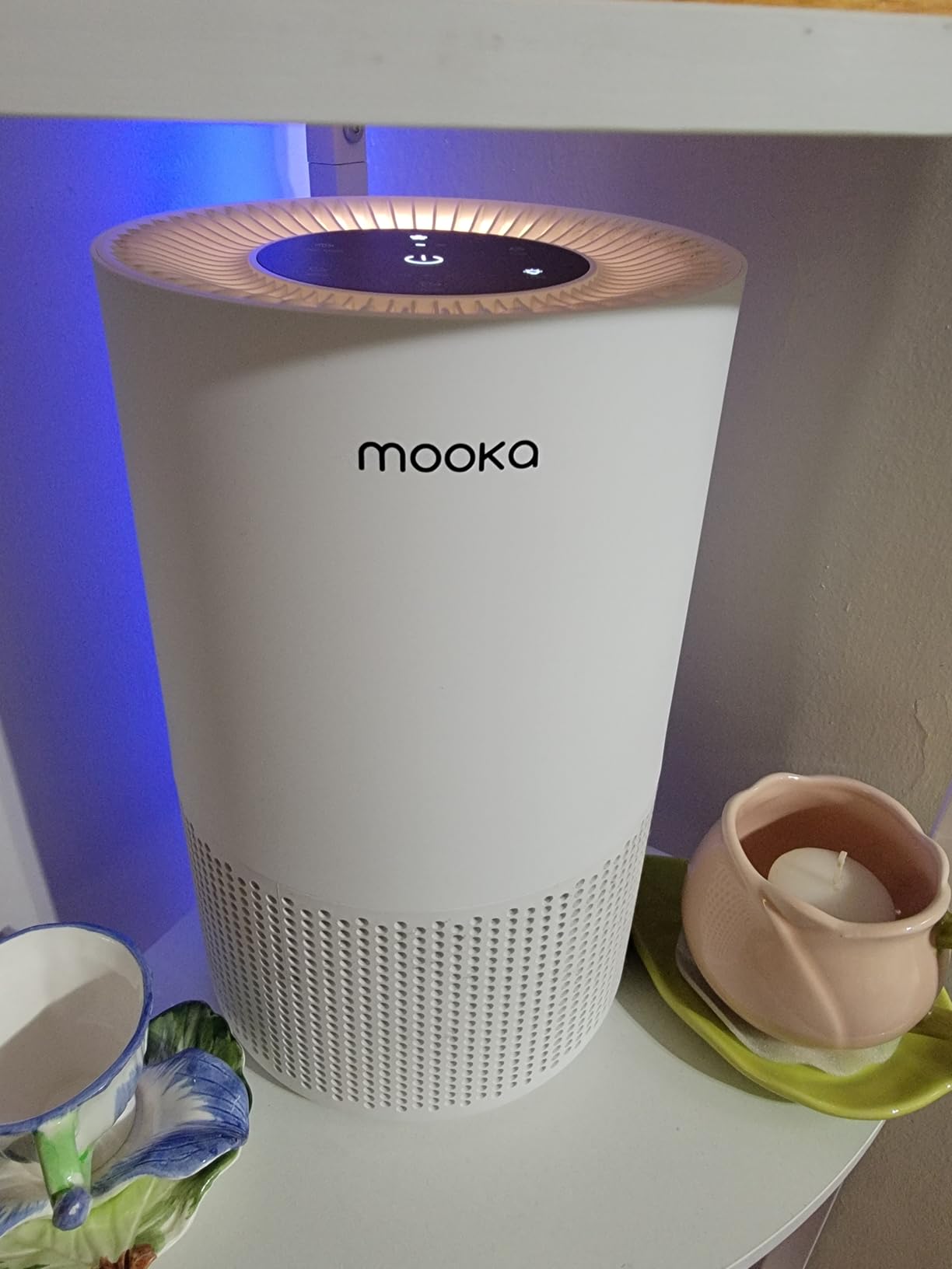 Air Purifiers for Home Large Rooms up to 1200ft², MOOKA H13 True HEPA Air Purifier for Bedroom Pets with Fragrance Sponge, Timer, Air Filter Cleaner for Smoke, Odor, Dander, Pollen (White) Customer Review Air Purifiers for Home Large Rooms up to 1200ft², MOOKA H13 True HEPA Air Purifier for Bedroom Pets with Fragrance Sponge, Timer, Air Filter Cleaner for Smoke, Odor, Dander, Pollen (White) - Customer Photo 1