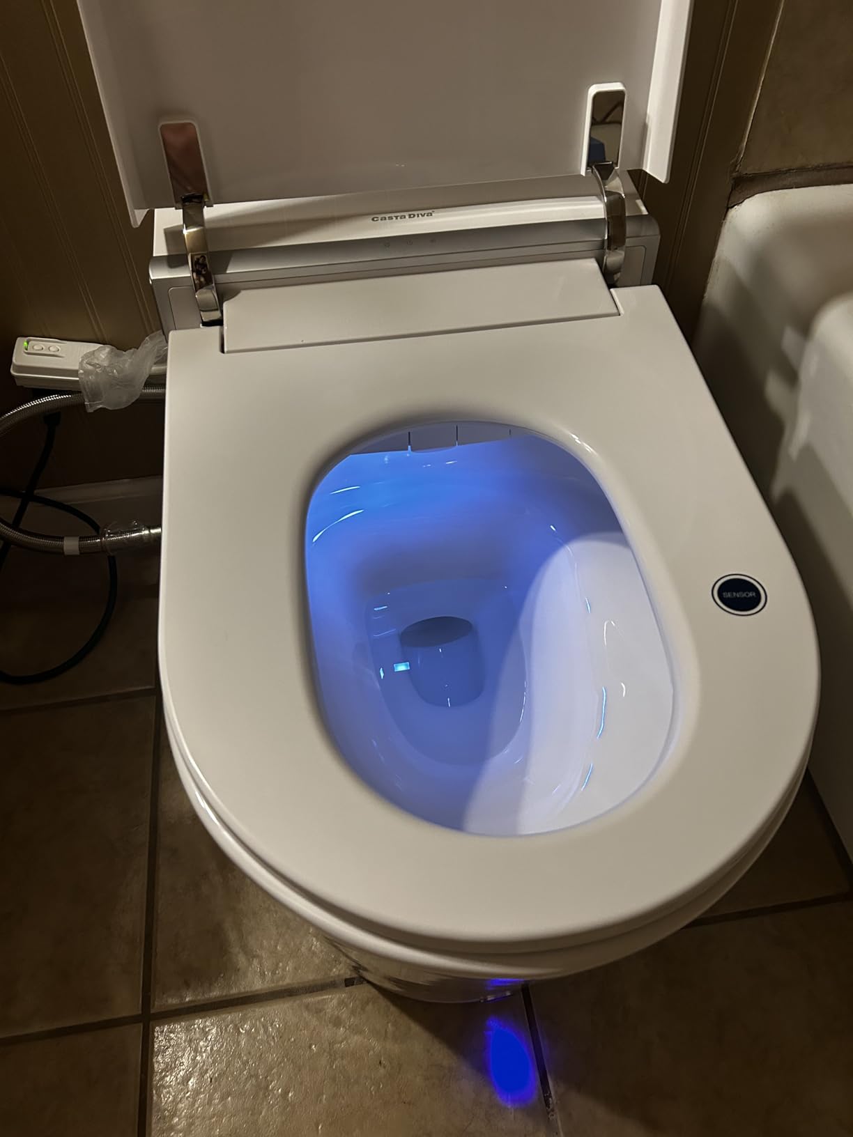 Casta Diva Smart Toilet, Wider Bidet with Heated Seat, Auto Open/Close, Warm Water, Foot Sensor Auto Flushing, Modern Japanese Toilet for Bathroom with Remote Control 1.28GPF(CD-K010) Customer Review Casta Diva Smart Toilet, Wider Bidet with Heated Seat, Auto Open/Close, Warm Water, Foot Sensor Auto Flushing, Modern Japanese Toilet for Bathroom with Remote Control 1.28GPF(CD-K010) - Customer Photo 2