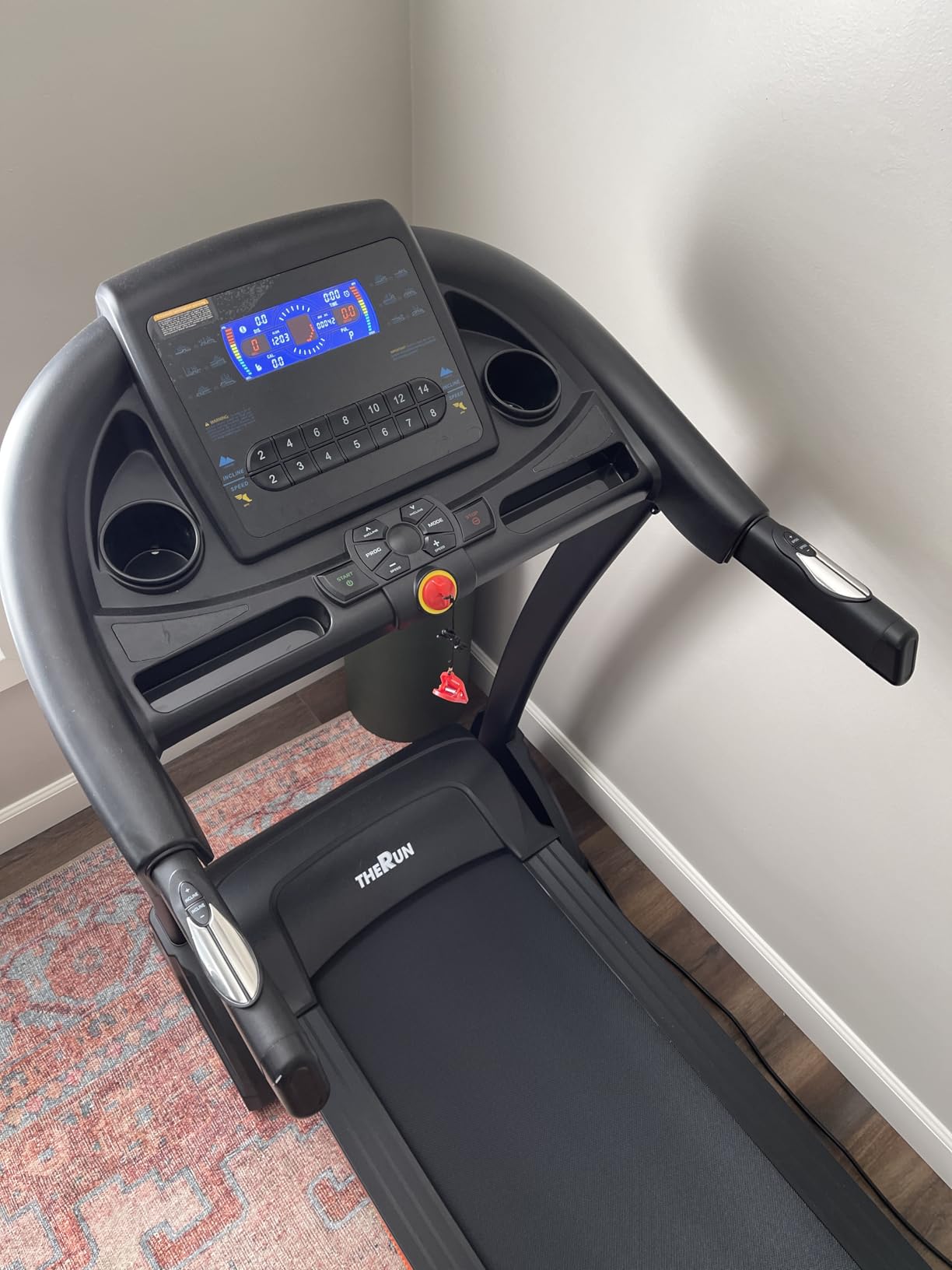 THERUN Incline Treadmill for Running and Walking, 300 lbs Weight Capacity Folding Treadmill with 0-15% Auto Incline, Wide Belt, 3.5HP, App, Heart Rate Customer Review THERUN Incline Treadmill for Running and Walking, 300 lbs Weight Capacity Folding Treadmill with 0-15% Auto Incline, Wide Belt, 3.5HP, App, Heart Rate - Customer Photo 1