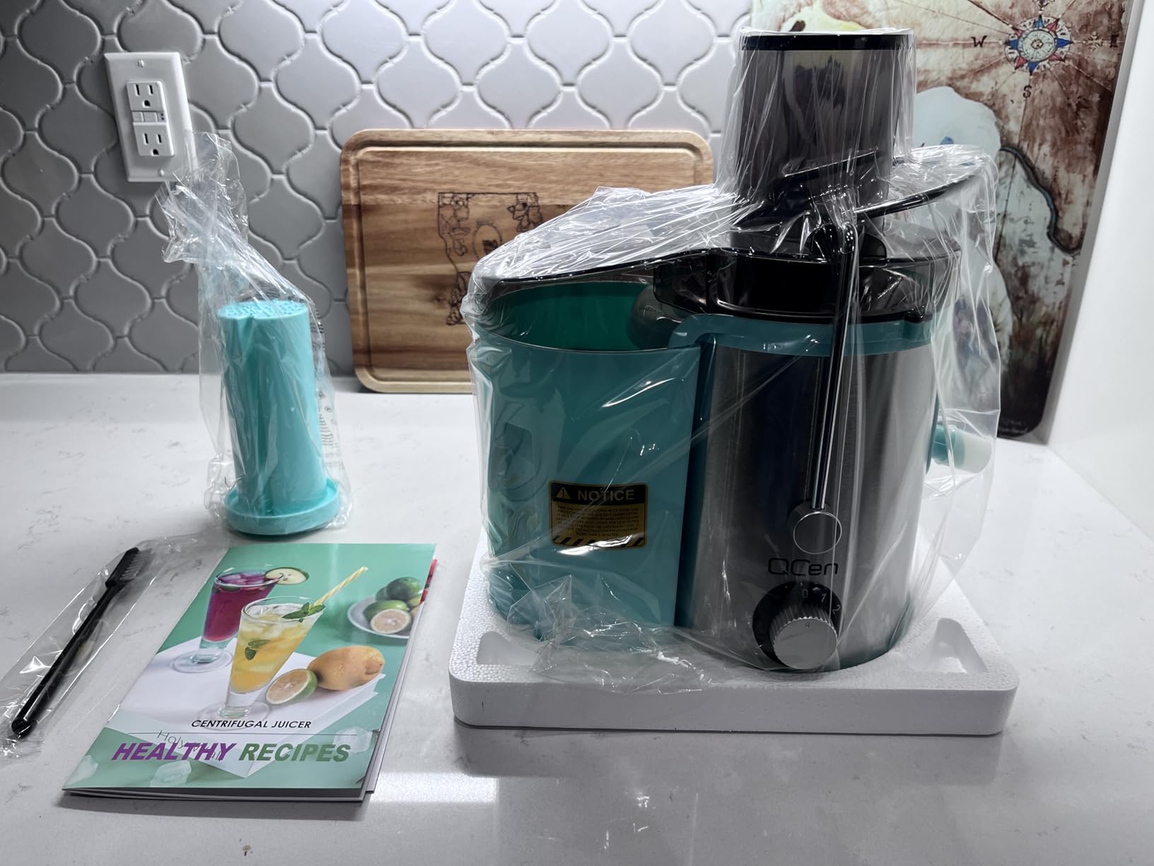 Qcen Juicer Machine, 800W Centrifugal Juicer Extractor with Wide Mouth 3 Qcen Juicer Machine, 800W Centrifugal Juicer Extractor with Wide Mouth 3