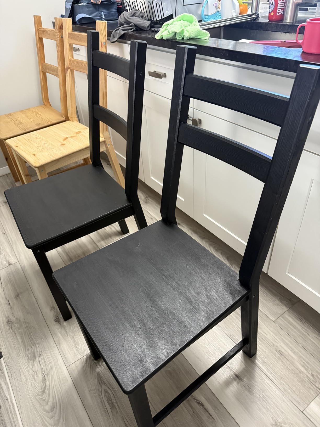 DWIL Matte Finish Furniture Paint - 16 Oz Wood Paint for Cabinets, Doors, Tables, and Dressers Refinishing - Water-Based, Non-Toxic & Odorless, Easy to Apply(Black)-With Tools Customer Review DWIL Matte Finish Furniture Paint - 16 Oz Wood Paint for Cabinets, Doors, Tables, and Dressers Refinishing - Water-Based, Non-Toxic & Odorless, Easy to Apply(Black)-With Tools - Customer Photo 2