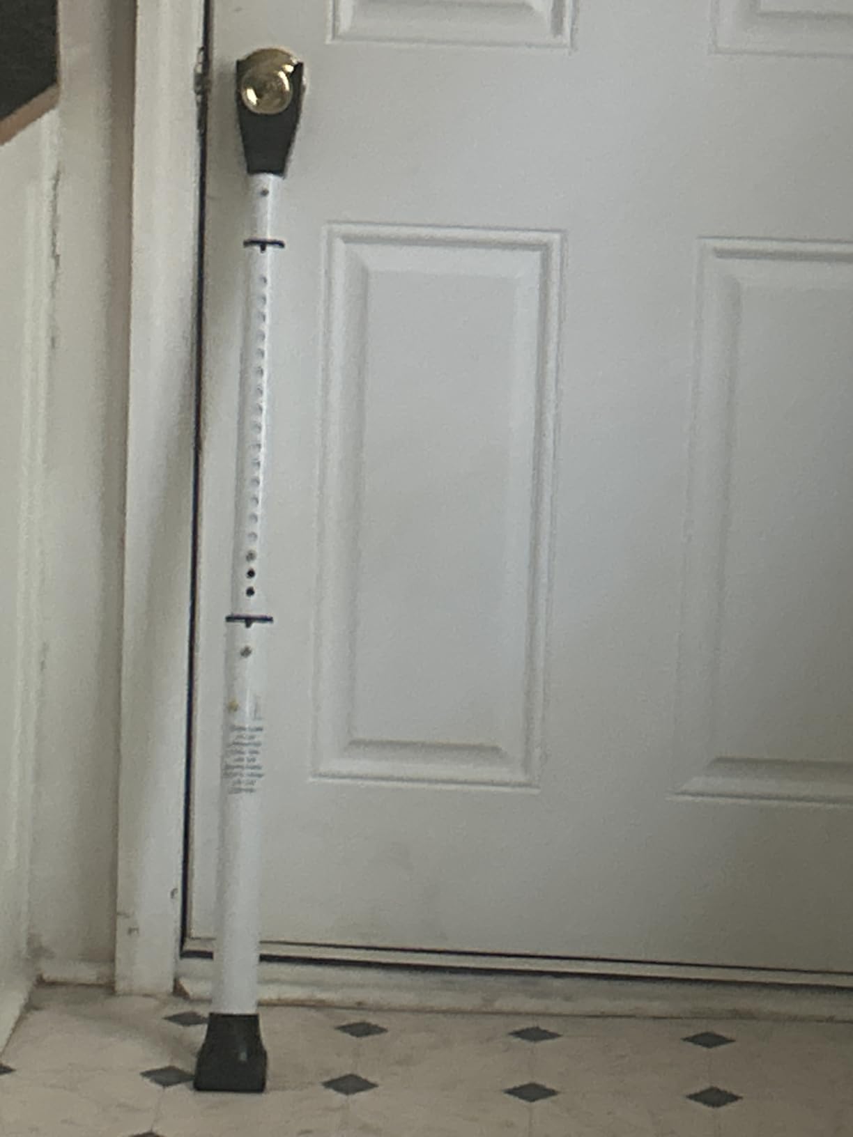 2 Pack Rerishom Door Security Bar, Door Stoppers Security bar,Heavy Duty Door Lock Security Door Jammer Door Stopper for Apartment, Hotel Room,Screen Door Hardware, Gate Lock Bar Customer Review 2 Pack Rerishom Door Security Bar, Door Stoppers Security bar,Heavy Duty Door Lock Security Door Jammer Door Stopper for Apartment, Hotel Room,Screen Door Hardware, Gate Lock Bar - Customer Photo 1