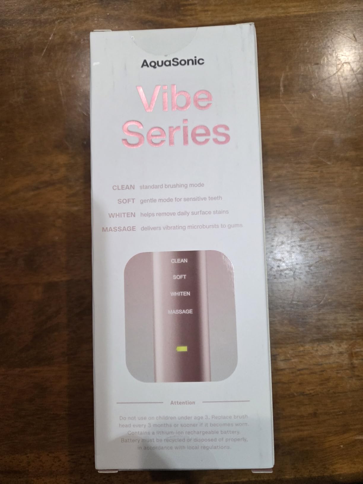 Aquasonic Vibe Series Ultra-Whitening Toothbrush – ADA Accepted Power Toothbrush - 8 Brush Heads & Travel Case – 40,000 VPM Motor & Wireless Charging - 4 Modes w Smart Timer – Mint Green Metallic Customer Review Aquasonic Vibe Series Ultra-Whitening Toothbrush – ADA Accepted Power Toothbrush - 8 Brush Heads & Travel Case – 40,000 VPM Motor & Wireless Charging - 4 Modes w Smart Timer – Mint Green Metallic - Customer Photo 1