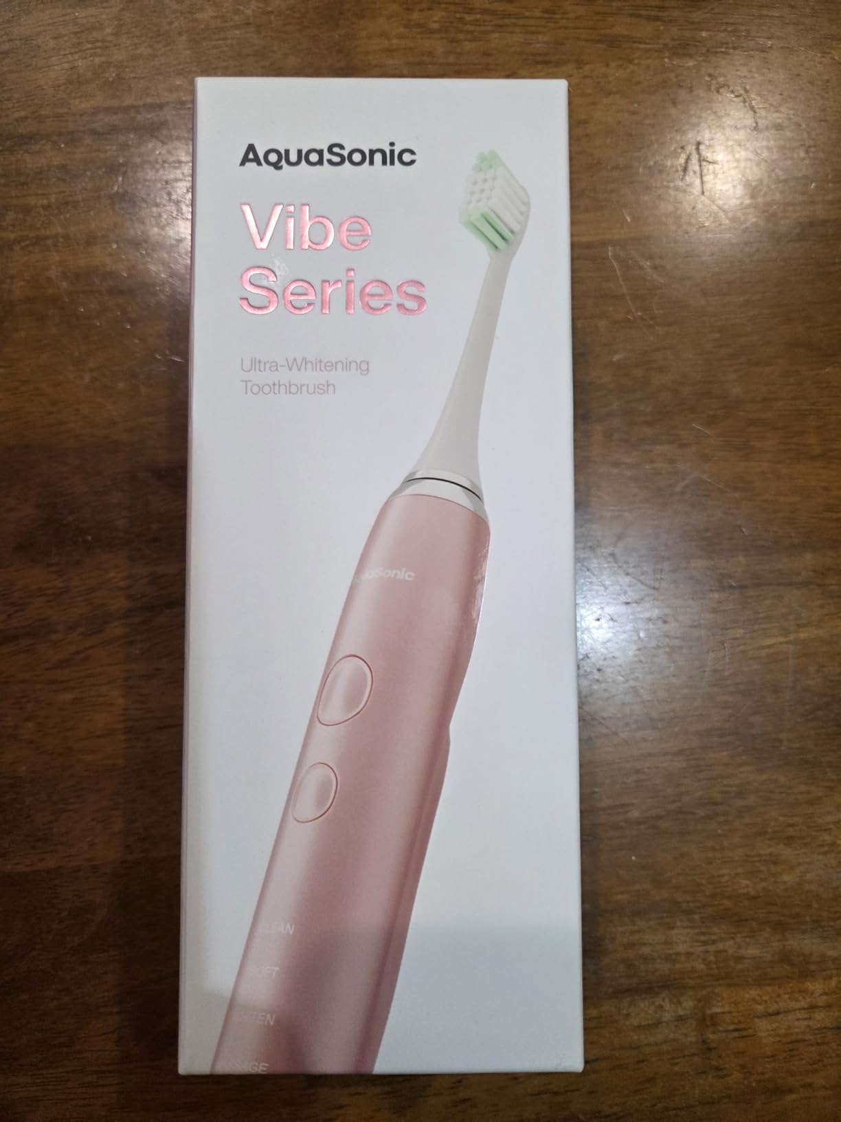 Aquasonic Vibe Series Ultra-Whitening Toothbrush – ADA Accepted Power Toothbrush - 8 Brush Heads & Travel Case – 40,000 VPM Motor & Wireless Charging - 4 Modes w Smart Timer – Mint Green Metallic Customer Review Aquasonic Vibe Series Ultra-Whitening Toothbrush – ADA Accepted Power Toothbrush - 8 Brush Heads & Travel Case – 40,000 VPM Motor & Wireless Charging - 4 Modes w Smart Timer – Mint Green Metallic - Customer Photo 2