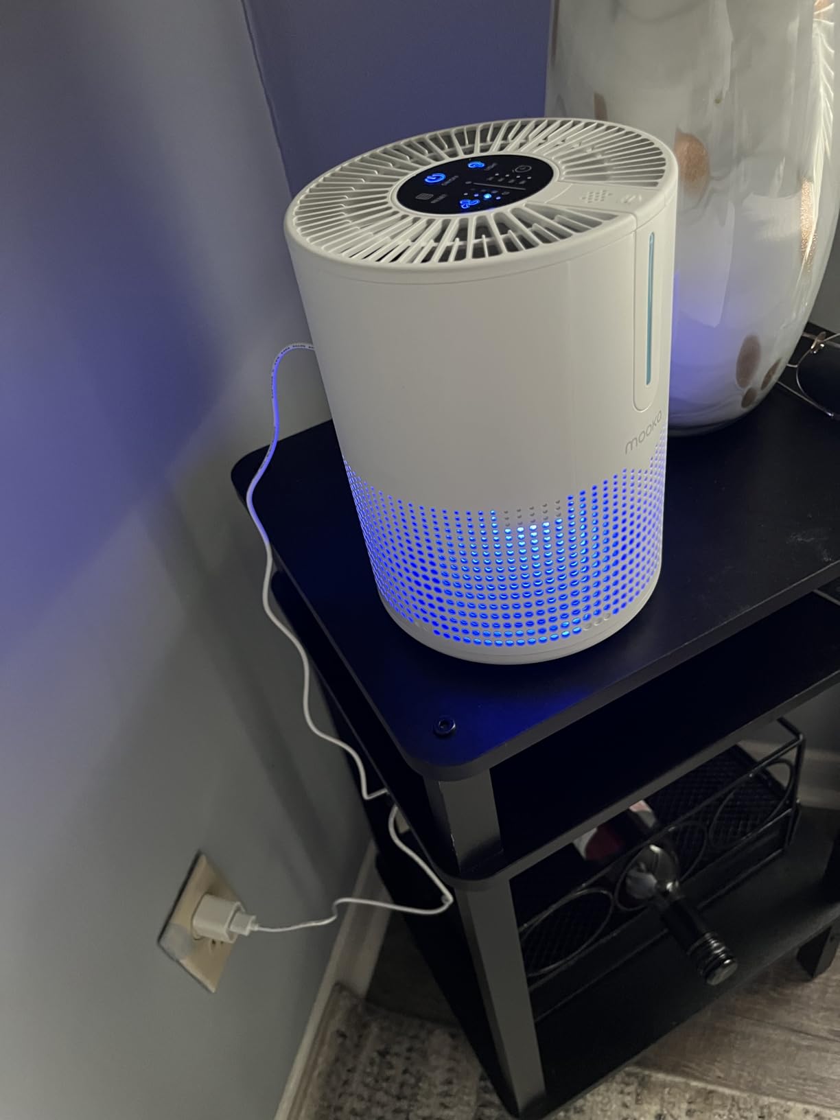 Air Purifiers for Bedroom Home 430 Sq.Ft, MOOKA H13 HEPA Filter Small Portable Air Purifier with USB Cable Fragrance Sponge for Smokers Pollen Pets Dust Odors, Desktop Air Cleaner for Car RV, M01 Customer Review Air Purifiers for Bedroom Home 430 Sq.Ft, MOOKA H13 HEPA Filter Small Portable Air Purifier with USB Cable Fragrance Sponge for Smokers Pollen Pets Dust Odors, Desktop Air Cleaner for Car RV, M01 - Customer Photo 1