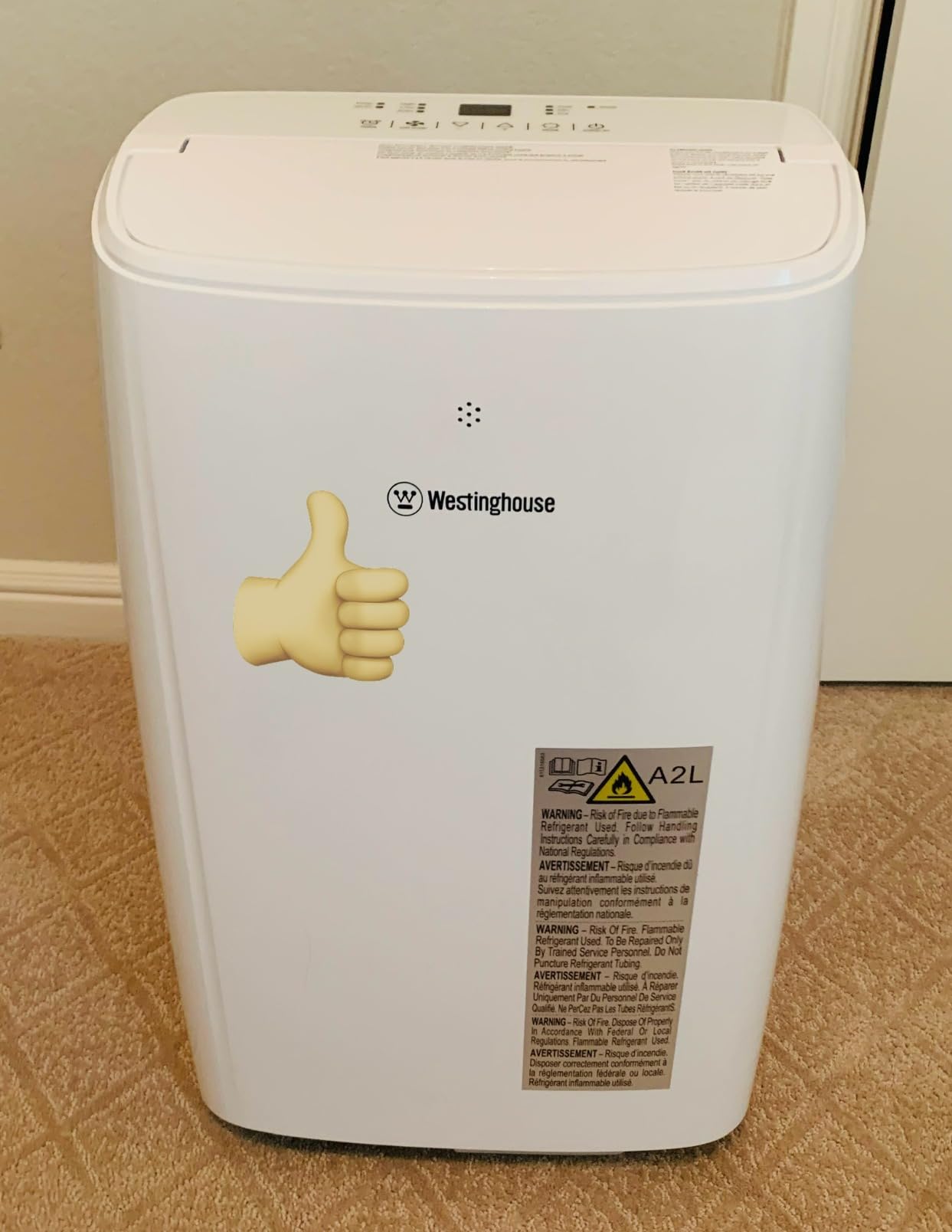 Westinghouse 14,000 BTU Air Conditioner with Heat Mode, WiFi Enabled, Remote Controlled, Dehumidifier, 3-Speed Fan, Programmable Timer, Window Kit Customer Review Westinghouse 14,000 BTU Air Conditioner with Heat Mode, WiFi Enabled, Remote Controlled, Dehumidifier, 3-Speed Fan, Programmable Timer, Window Kit - Customer Photo 1