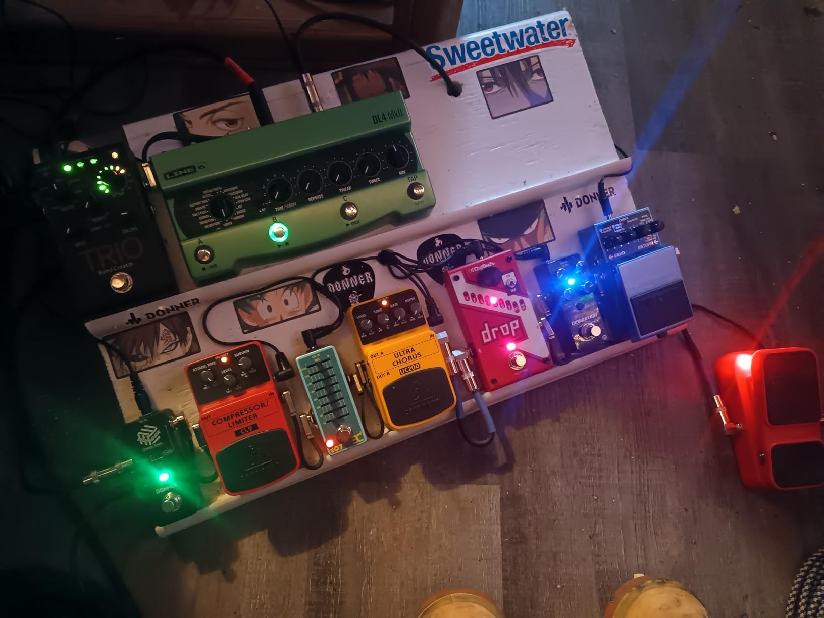 Donner Modulation Pedal - Mod Square Ⅱ for Electric Guitar Pedal Boards, 16 Effects Chorus Phaser Tremolo Flanger Rotary Vibrato Wah Lo-fi Detune 16 Modulation Modes, True Bypass Customer Review Donner Modulation Pedal - Mod Square Ⅱ for Electric Guitar Pedal Boards, 16 Effects Chorus Phaser Tremolo Flanger Rotary Vibrato Wah Lo-fi Detune 16 Modulation Modes, True Bypass - Customer Photo 1