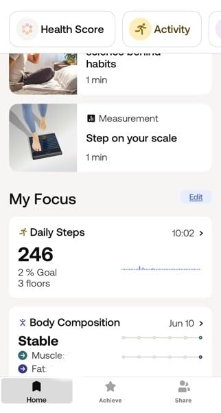 WITHINGS Body Smart - Accurate Scale for Body Weight and Fat Percentage, Body Composition Wi-Fi and Bluetooth Weight Scale, Baby Weight Scale, Smart Scale Apple Health Compatible Customer Review WITHINGS Body Smart - Accurate Scale for Body Weight and Fat Percentage, Body Composition Wi-Fi and Bluetooth Weight Scale, Baby Weight Scale, Smart Scale Apple Health Compatible - Customer Photo 2