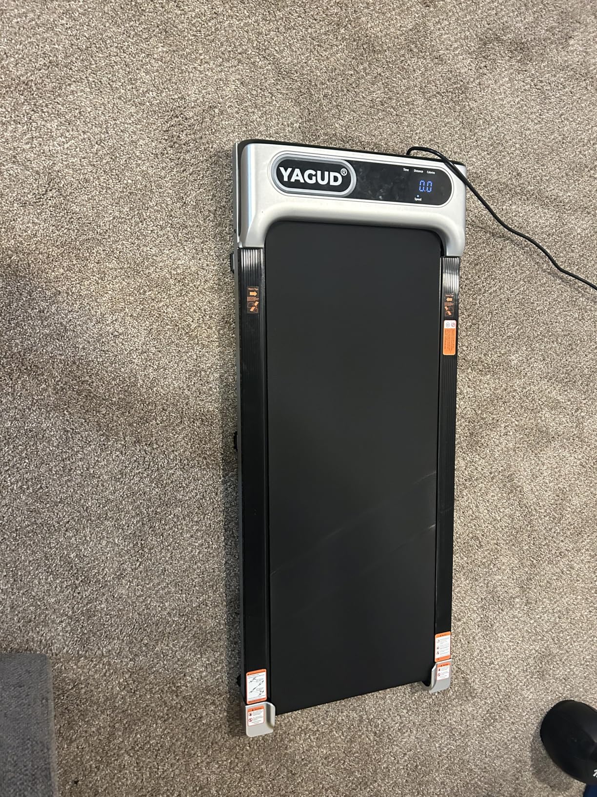 Under Desk Treadmill, Walking Pad for Home and Office, 2.5 HP Portable Walking Jogging Running Machine with Remote Control and LED Display, Silver Customer Review Photo Yagud Under Desk Treadmill, Walking Pad for Home and Office, 2.5 HP Portable Walking Jogging Running Machine with Remote Control and LED Display, Silver - Customer Photo 2