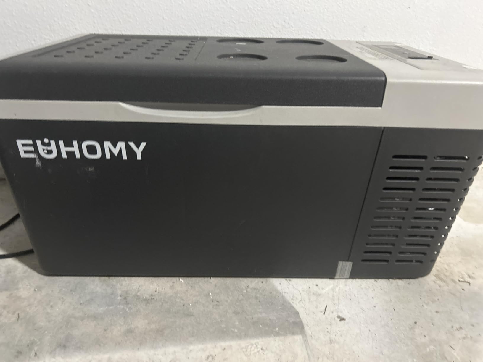 EUHOMY 12 Volt Refrigerator, 19QT(18L) Compressor Electric Cooler APP Control, Car Fridge -4℉~68℉, Portable Refrigerator 12/24V DC 100-240V AC, Portable Freezer for Camping, Travel, Boat - Customer Photo 1