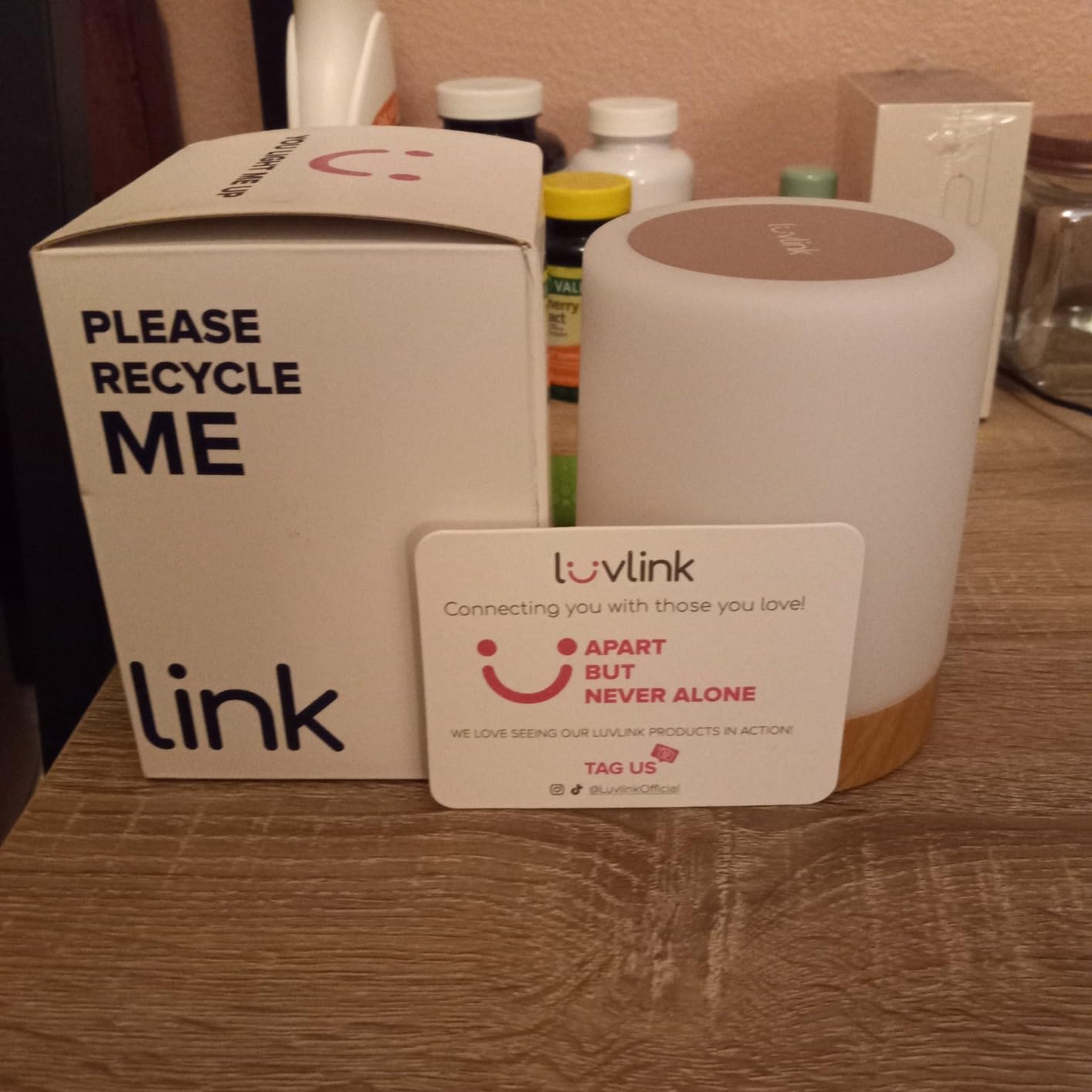LuvLink Friendship Lamp v2.0 - Long Distance WiFi Touch Lamps for Couples, Friends & Family | Stay Connected from Anywhere – Easy App Setup – No Subscription (Set of Two) Customer Review LuvLink Friendship Lamp v2.0 - Long Distance WiFi Touch Lamps for Couples, Friends & Family | Stay Connected from Anywhere – Easy App Setup – No Subscription (Set of Two) - Customer Photo 1