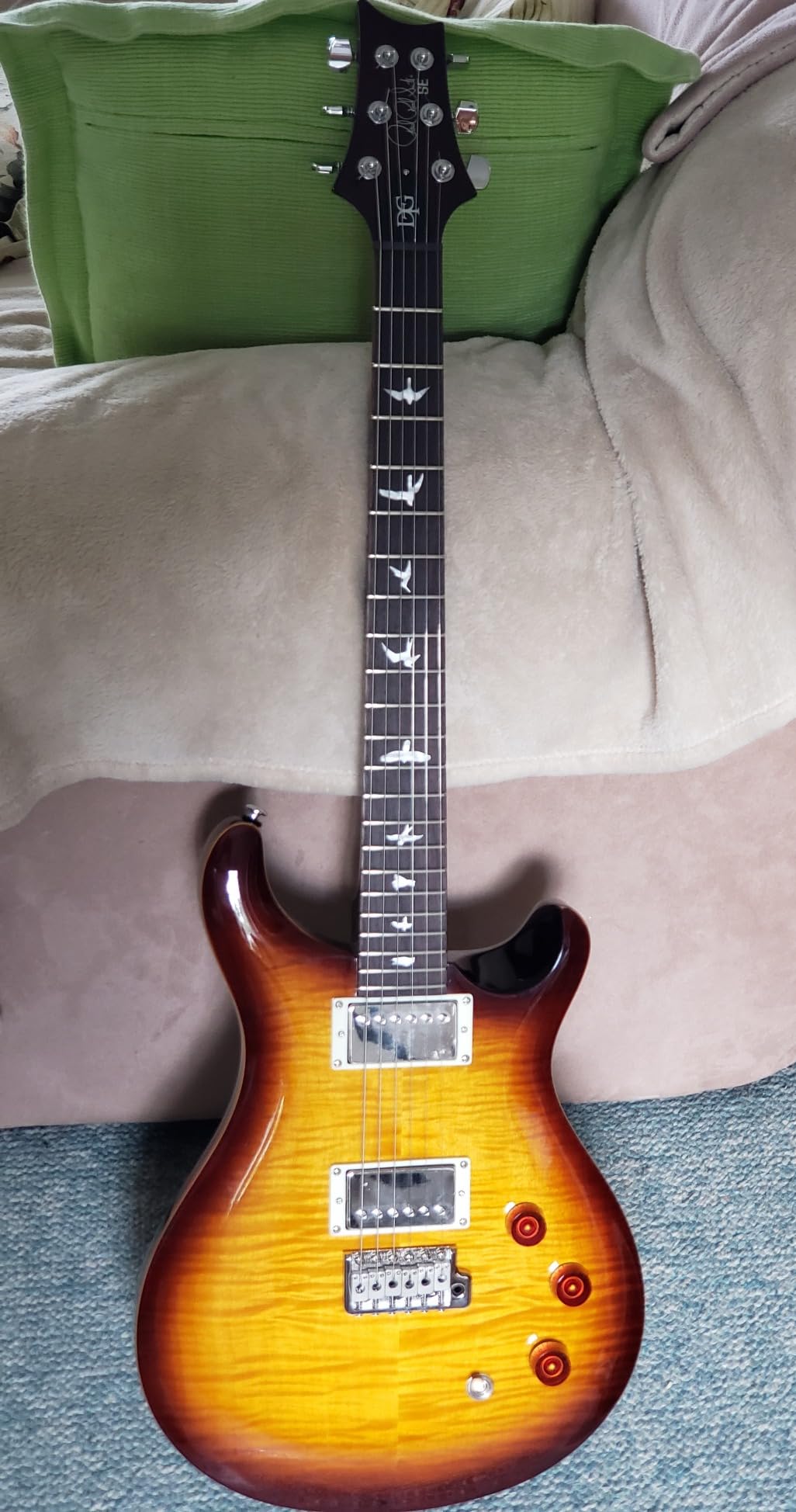 PRS Paul Reed Smith 6 String SE DGT Electric, Moons Gold Top with Gigbag Customer Review PRS Paul Reed Smith 6 String SE DGT Electric, Moons Gold Top with Gigbag - Customer Photo 1