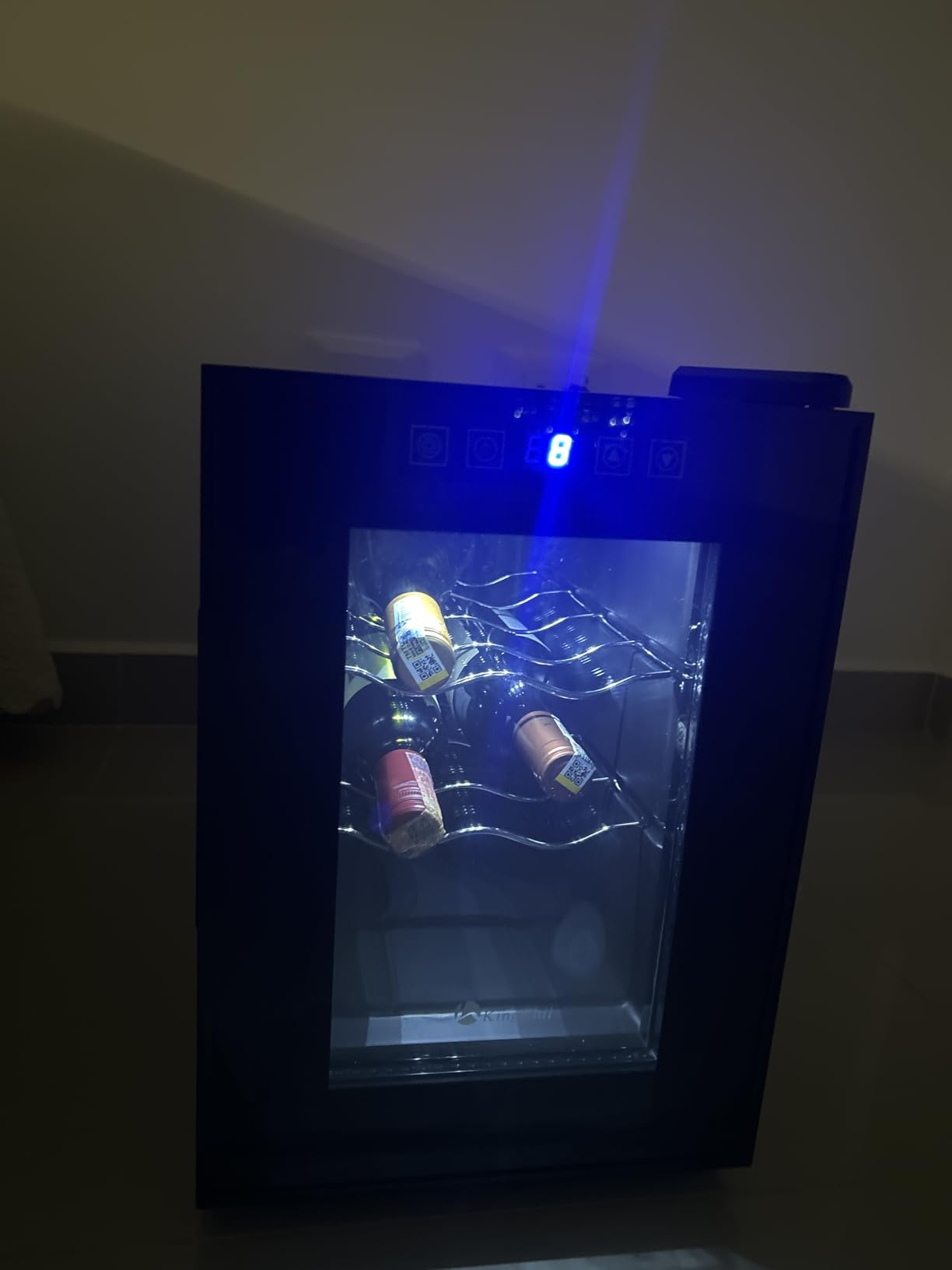 KingChii 6 Bottle Thermoelectric Wine Cooler Refrigerator Advanced Cooling Technology, Stainless Steel & Tempered Glass For Red Wine, Champagne for Home, Kitchen, or Office Customer Review KingChii 6 Bottle Thermoelectric Wine Cooler Refrigerator Advanced Cooling Technology, Stainless Steel & Tempered Glass For Red Wine, Champagne for Home, Kitchen, or Office - Customer Photo 1