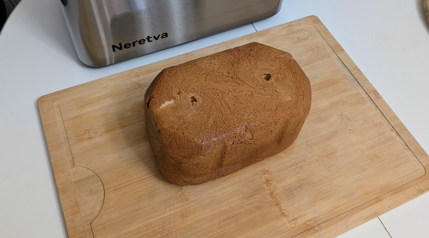 Neretva Bread Maker, 3.3LB Larger Bread Machine 15-in-1 Stainless Steel & Nonstick Ceramic Pan Customer Review Neretva Bread Maker, 3.3LB Larger Bread Machine 15-in-1 Stainless Steel & Nonstick Ceramic Pan - Customer Photo 1