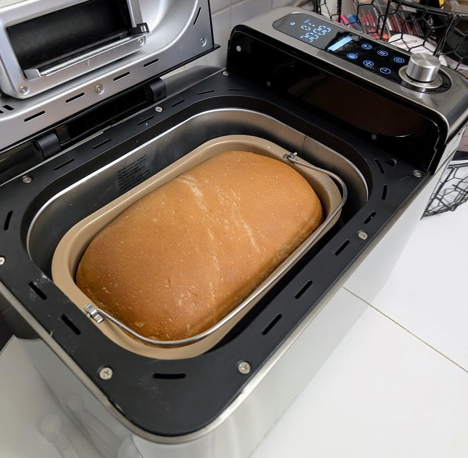 Neretva Bread Maker, 3.3LB Larger Bread Machine 15-in-1 Stainless Steel & Nonstick Ceramic Pan Customer Review Neretva Bread Maker, 3.3LB Larger Bread Machine 15-in-1 Stainless Steel & Nonstick Ceramic Pan - Customer Photo 2