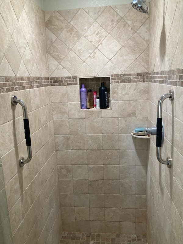 2 Pack 16 Inch Grab Bars for Bathtubs and Showers, Anti Slip Handicap Grab Bars for Shower, Safety Bath & Toilet Rail for Elderly Senior, Shower Handle Disability Assist Bathroom Handrail Customer Review 2 Pack 16 Inch Grab Bars for Bathtubs and Showers, Anti Slip Handicap Grab Bars for Shower, Safety Bath & Toilet Rail for Elderly Senior, Shower Handle Disability Assist Bathroom Handrail - Customer Photo 1