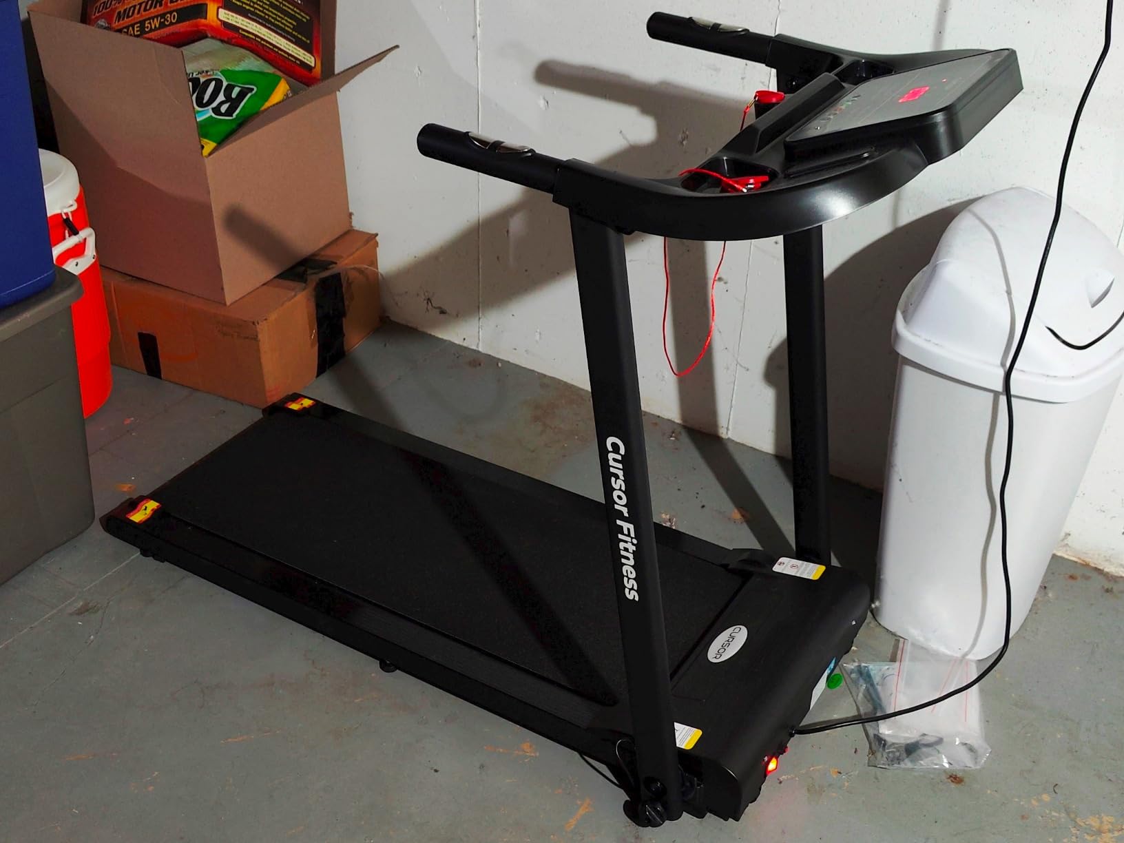 CURSOR FITNESS Home Folding Treadmill with Pulse Sensor, 2.5 HP Quiet Brushless, 7.5 MPH, 265 LBS Capacity Customer Review CURSOR FITNESS Home Folding Treadmill with Pulse Sensor, 2.5 HP Quiet Brushless, 7.5 MPH, 265 LBS Capacity - Customer Photo 2