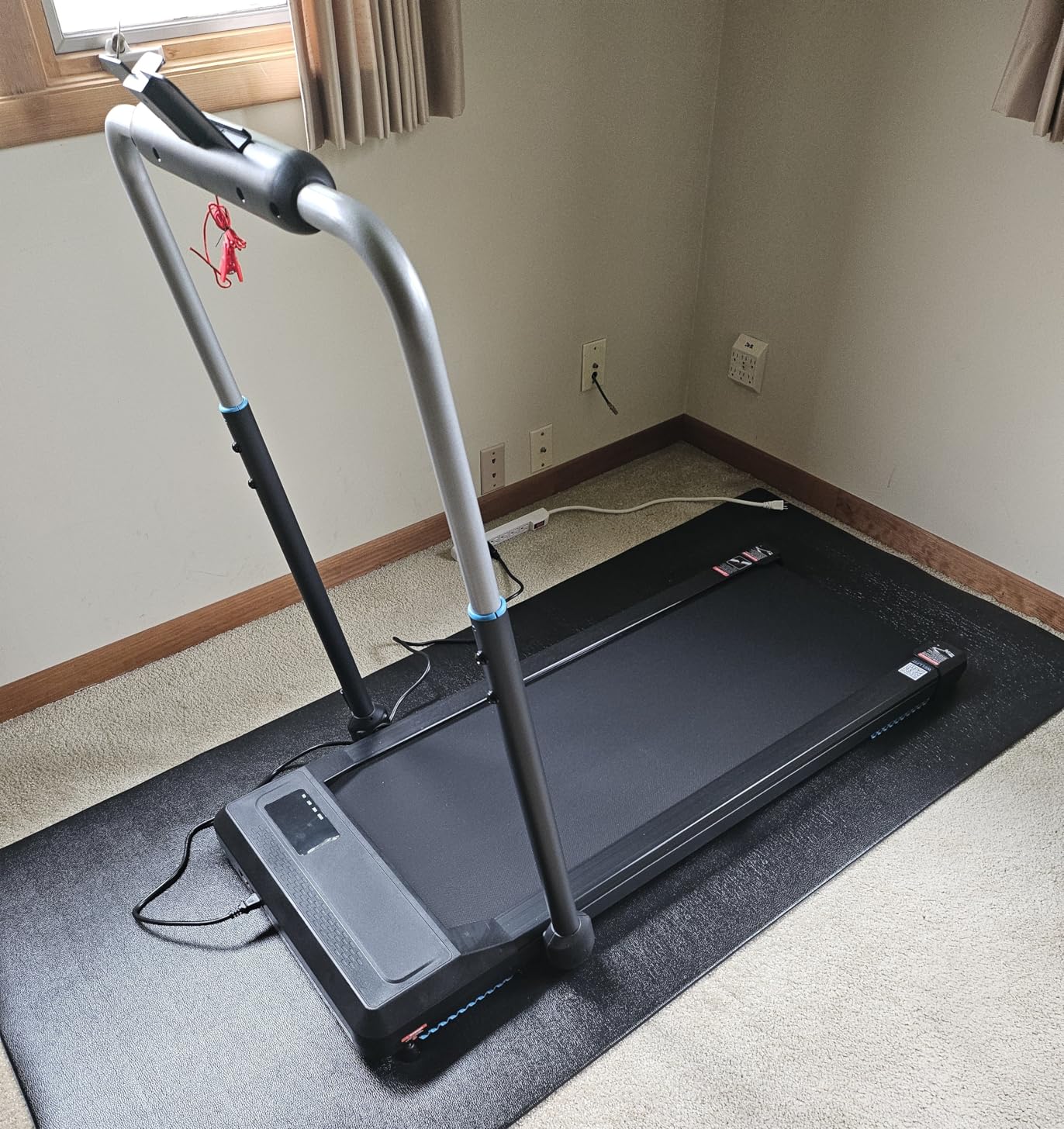 WELLFIT Folding Treadmills with 10% Incline, Under Desk Walking Pad 360+ LBS Weight Capacity, Treadmill for Home Office with Handle Bar, 3 in 1 Smart Treadmill Work with ZWIFT KINOMAP No Assembly Customer Review WELLFIT Folding Treadmills with 10% Incline, Under Desk Walking Pad 360+ LBS Weight Capacity, Treadmill for Home Office with Handle Bar, 3 in 1 Smart Treadmill Work with ZWIFT KINOMAP No Assembly - Customer Photo 1