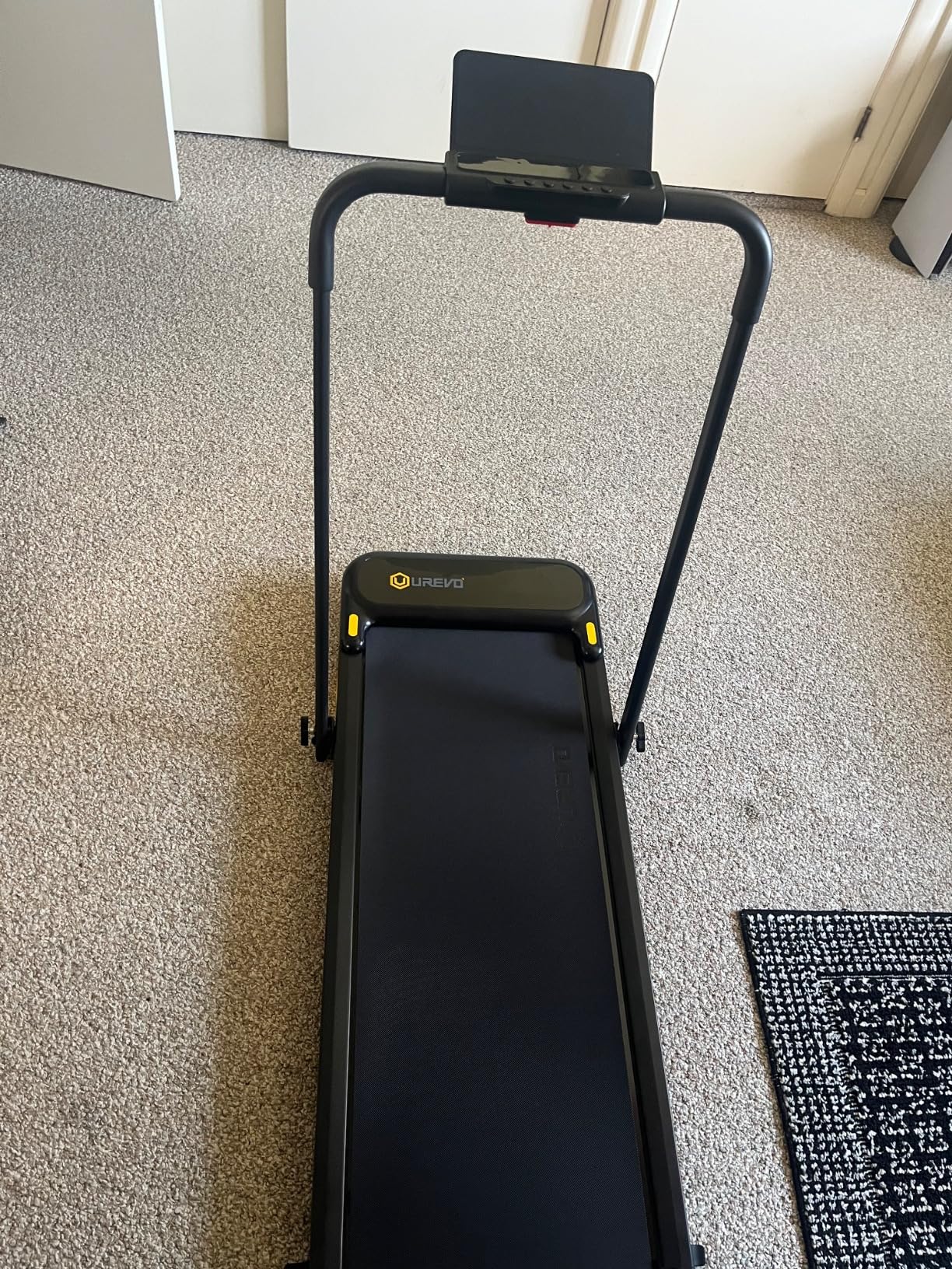 UREVO Strol 2E Smart 2-in-1 Folding Treadmill, Compact Walking Pad with Safety Handle, Plug and Play, Dual LED Display, Workout APP, Walking or Running for Home Office, Remote Included Customer Review UREVO Strol 2E Smart 2-in-1 Folding Treadmill, Compact Walking Pad with Safety Handle, Plug and Play, Dual LED Display, Workout APP, Walking or Running for Home Office, Remote Included - Customer Photo 2