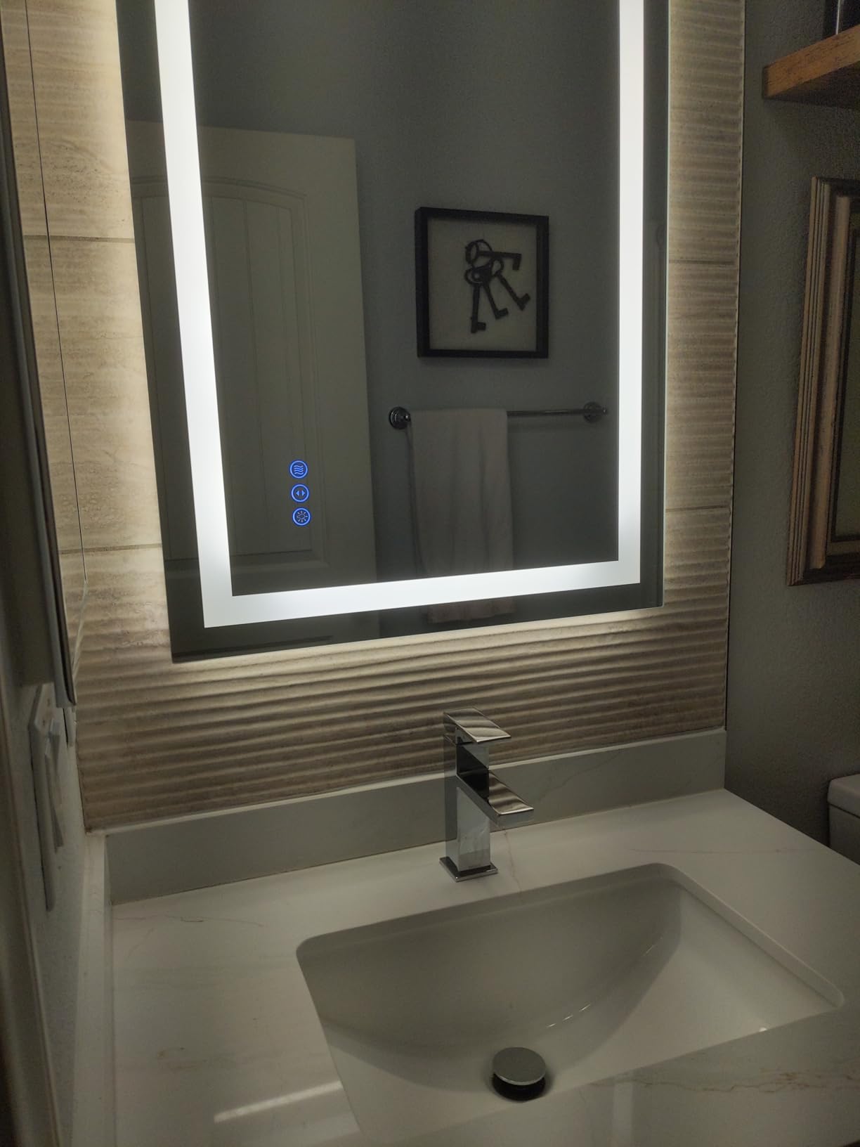 Moen Revyl Chrome One-Handle Single Hole Modern Bathroom Sink Faucet with Optional Deckplate and Spring Loaded Drain Assembly, 84771 Customer Review Moen Revyl Chrome One-Handle Single Hole Modern Bathroom Sink Faucet with Optional Deckplate and Spring Loaded Drain Assembly, 84771 - Customer Photo 2