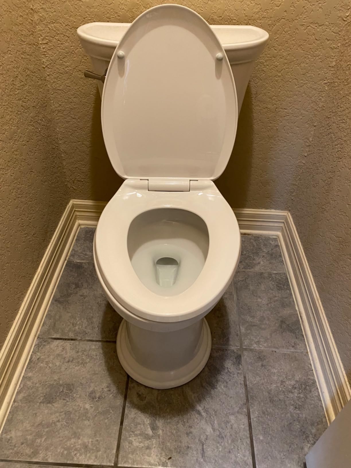 American Standard 611AA001.020 Heritage VorMax Two-Piece Toilet with Slow-Close Seat and Wax Ring, Elongated Front, Chair Height, White, 1.28 gpf Customer Review American Standard 611AA001.020 Heritage VorMax Two-Piece Toilet with Slow-Close Seat and Wax Ring, Elongated Front, Chair Height, White, 1.28 gpf - Customer Photo 1