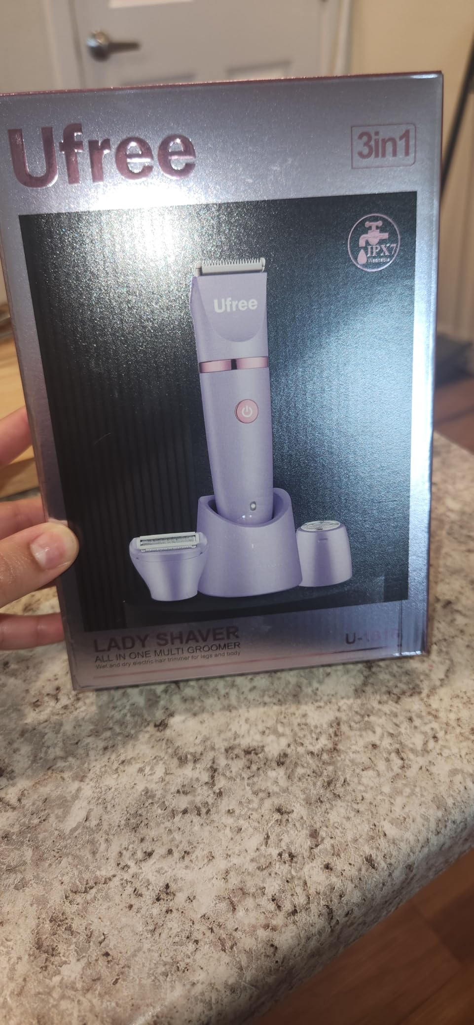 Ufree Bikini Trimmer Electric Razors for Women, Rechargeable Pubic Body Hair Trimmer Electric Shaver for Legs Body Hair, Bikini Shaver IPX7 Waterproof, Gifts for Women, Purple Customer Review Ufree Bikini Trimmer Electric Razors for Women, Rechargeable Pubic Body Hair Trimmer Electric Shaver for Legs Body Hair, Bikini Shaver IPX7 Waterproof, Gifts for Women, Purple - Customer Photo 1
