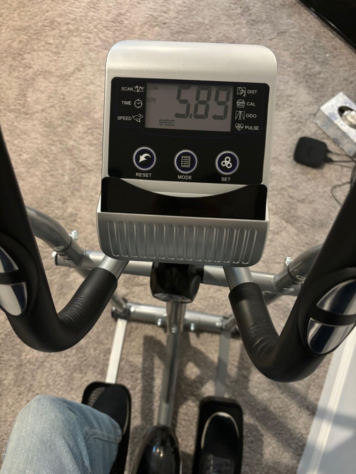 Elliptical Exercise Machine, Dripex Magnetic Elliptical Machine for Home, Hyper-Quiet Elliptical Training Machines w/ 6KG Flywheel, 8 Resistance Levels, Pulse Monitor, LCD Monitor, Device Holder - Customer Photo 1