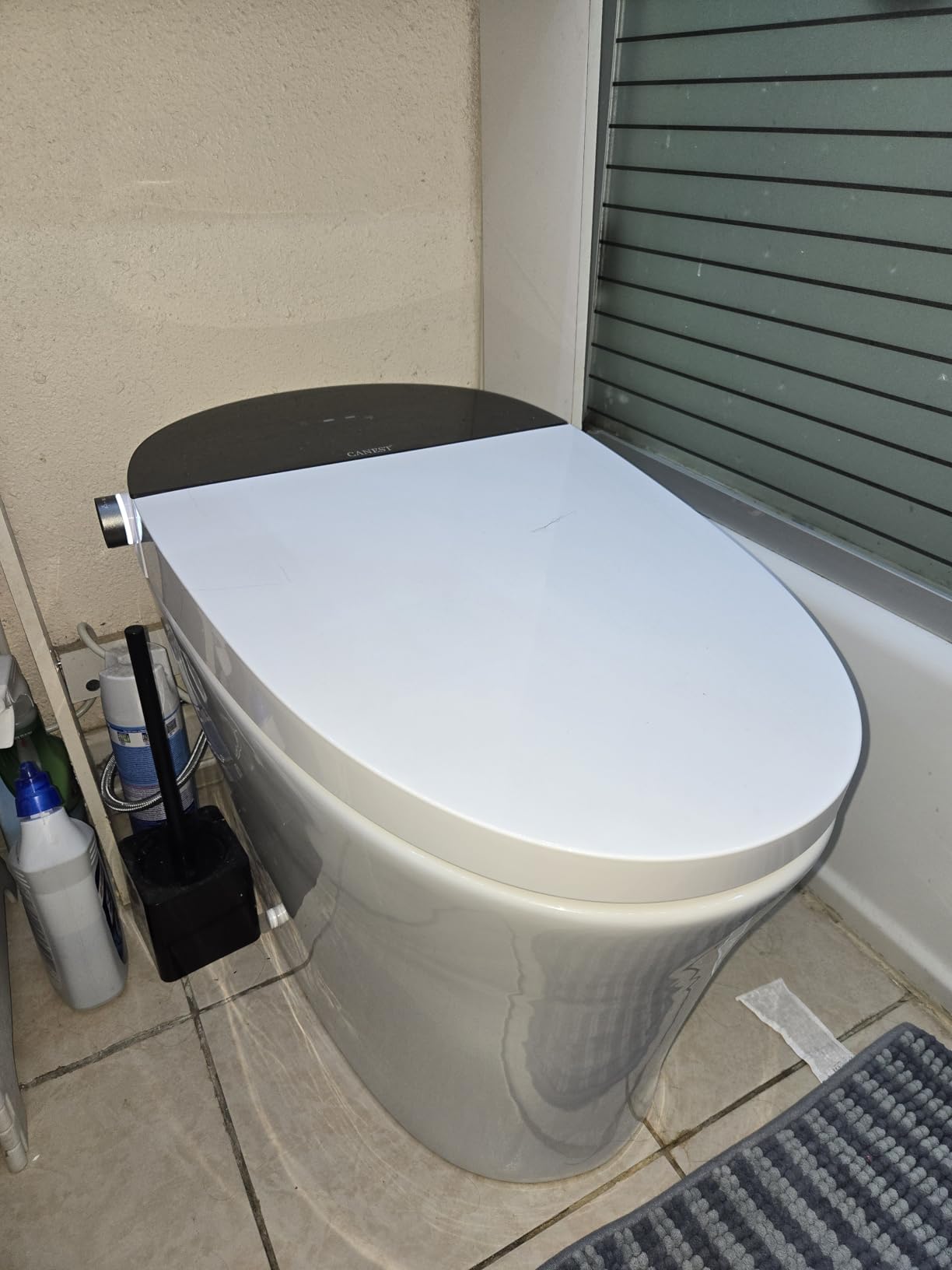 CANEST Smart Bidet Toilet, Smart Toilet with Bidet Built in, Pump-assisted Flush, Foot Sensor Operation, Warm Water, Heated Seat, Air Dryer, Digital Display (TC-100GE) Customer Review CANEST Smart Bidet Toilet, Smart Toilet with Bidet Built in, Pump-assisted Flush, Foot Sensor Operation, Warm Water, Heated Seat, Air Dryer, Digital Display (TC-100GE) - Customer Photo 2