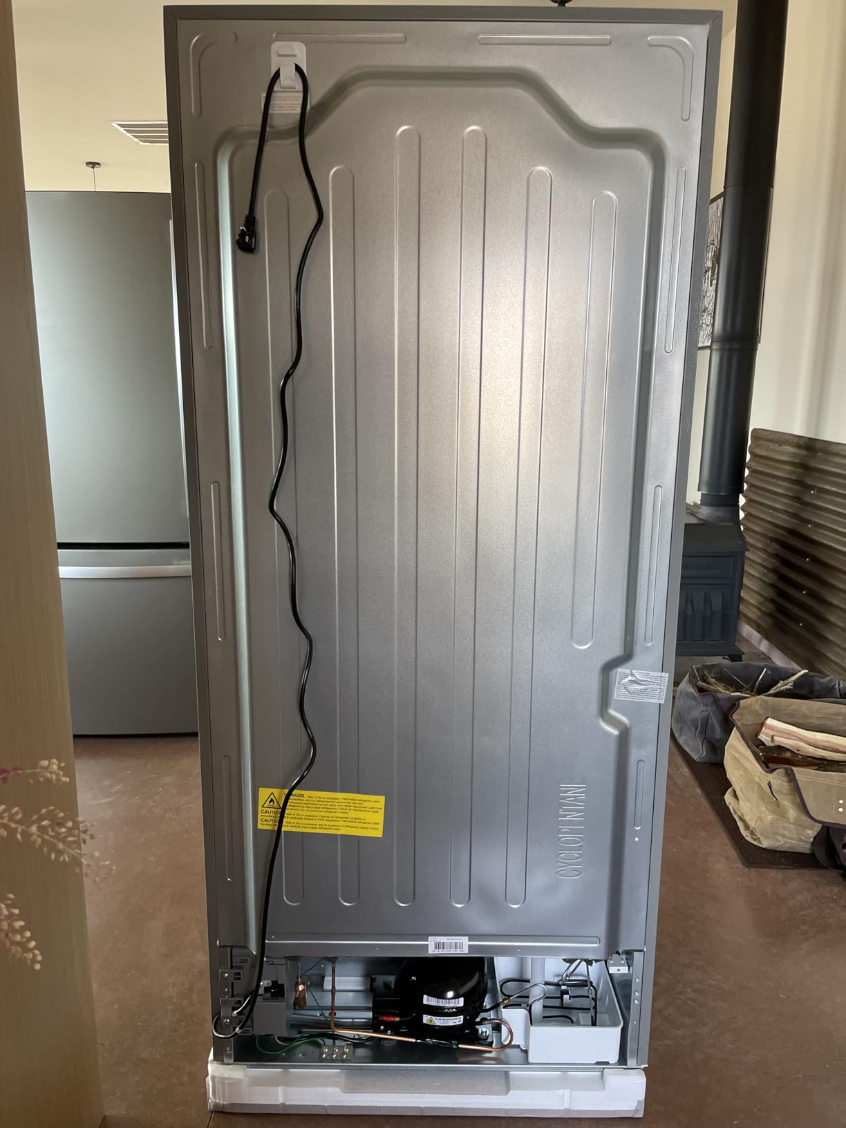 KoolMore KM-RERFDSS-18C 30-Inch and 18.5 cu. ft. Counter Depth French Refrigerator with Three Doors and Deep Freezer in Stainless-Steel, Silver Customer Review KoolMore KM-RERFDSS-18C 30-Inch and 18.5 cu. ft. Counter Depth French Refrigerator with Three Doors and Deep Freezer in Stainless-Steel, Silver - Customer Photo 2