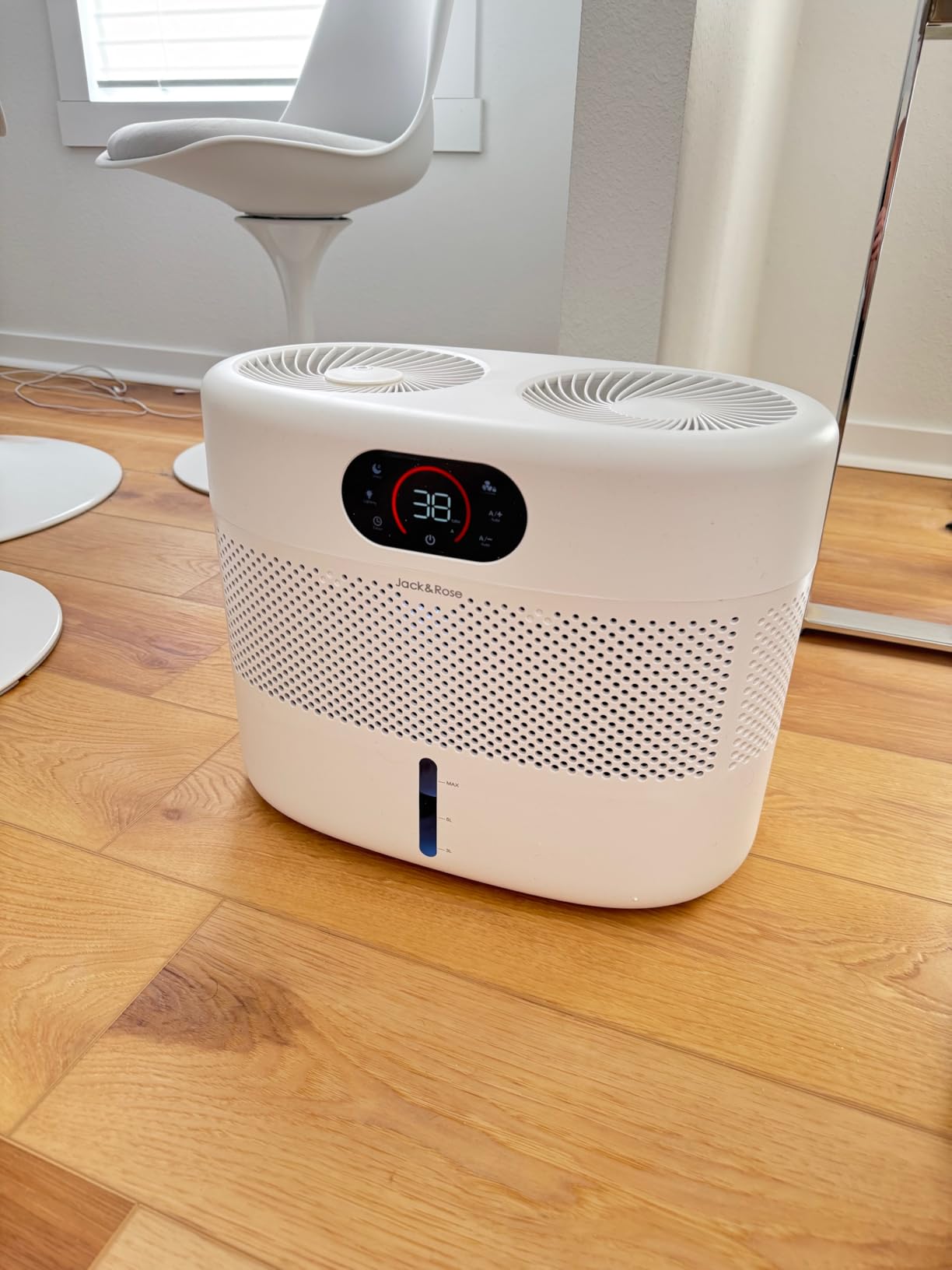 Reuseable Wick Evaporative Humidifier for Bedroom Quiet Healthy Baby Humidifier, No White Dust, Evaporative Humidifier Large Room 800ml/h 3 Speeds, 2 Gal, Timing, Auto Shut off Customer Review Reuseable Wick Evaporative Humidifier for Bedroom Quiet Healthy Baby Humidifier, No White Dust, Evaporative Humidifier Large Room 800ml/h 3 Speeds, 2 Gal, Timing, Auto Shut off - Customer Photo 1