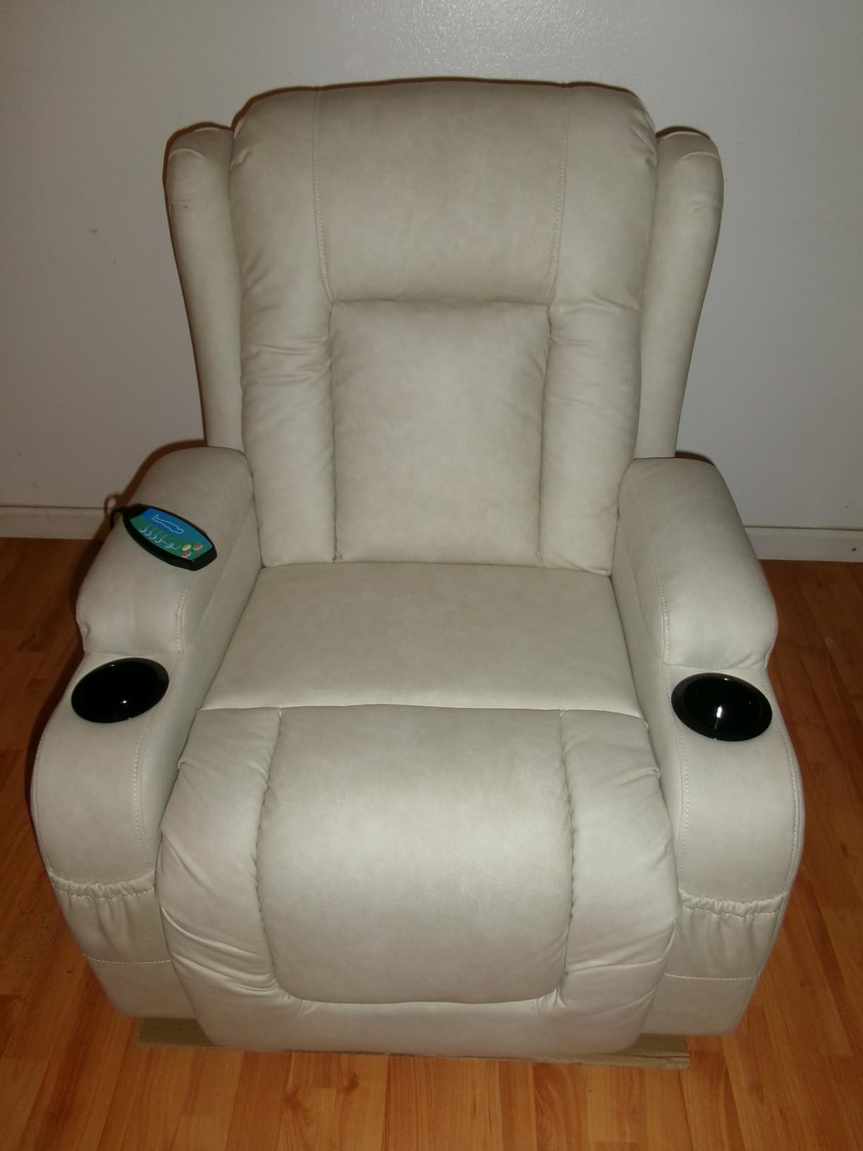 Best Choice Products PU Leather Electric Power Lift Chair, Recliner Massage Chair, Adjustable Furniture for Back, Legs w/ 3 Positions, USB Port, Heat, Cupholders, Easy-to-Reach Side Button - Gray Customer Review Photo Best Choice Products PU Leather Electric Power Lift Chair, Recliner Massage Chair, Adjustable Furniture for Back, Legs w/ 3 Positions, USB Port, Heat, Cupholders, Easy-to-Reach Side Button - Gray - Customer Photo 4