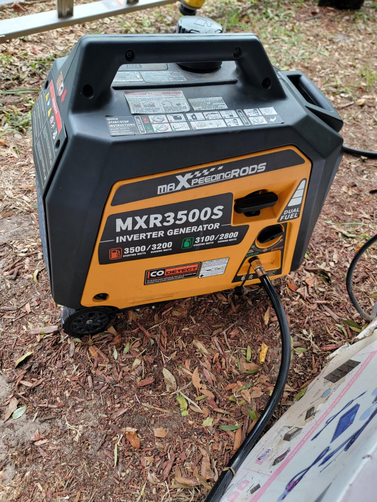 maXpeedingrods 4000 Watt Dual Fuel Inverter Generator with Bluetooth® Control Start and Display, RV Ready, Electric Start, Quiet for Outdoor Camping, Home Backup, Garden,PGMA Compliant Customer Review maXpeedingrods 4000 Watt Dual Fuel Inverter Generator with Bluetooth® Control Start and Display, RV Ready, Electric Start, Quiet for Outdoor Camping, Home Backup, Garden,PGMA Compliant - Customer Photo 3