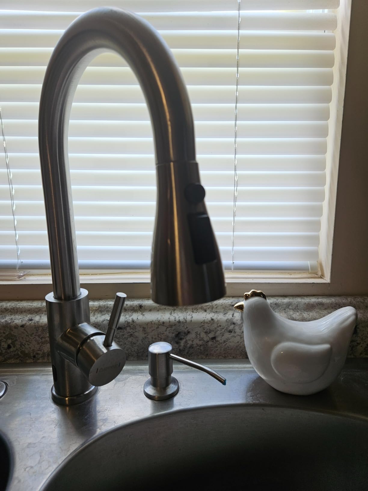 DAYONE Touchless Kitchen Sink Faucet with Soap Dispenser and Pull Down Sprayer, Stainless Steel High Arc Motion Sensor Touch Faucet for Kitchen Sink Smart Hands-Free Single Handle, Brushed Nickel Customer Review DAYONE Touchless Kitchen Sink Faucet with Soap Dispenser and Pull Down Sprayer, Stainless Steel High Arc Motion Sensor Touch Faucet for Kitchen Sink Smart Hands-Free Single Handle, Brushed Nickel - Customer Photo 2