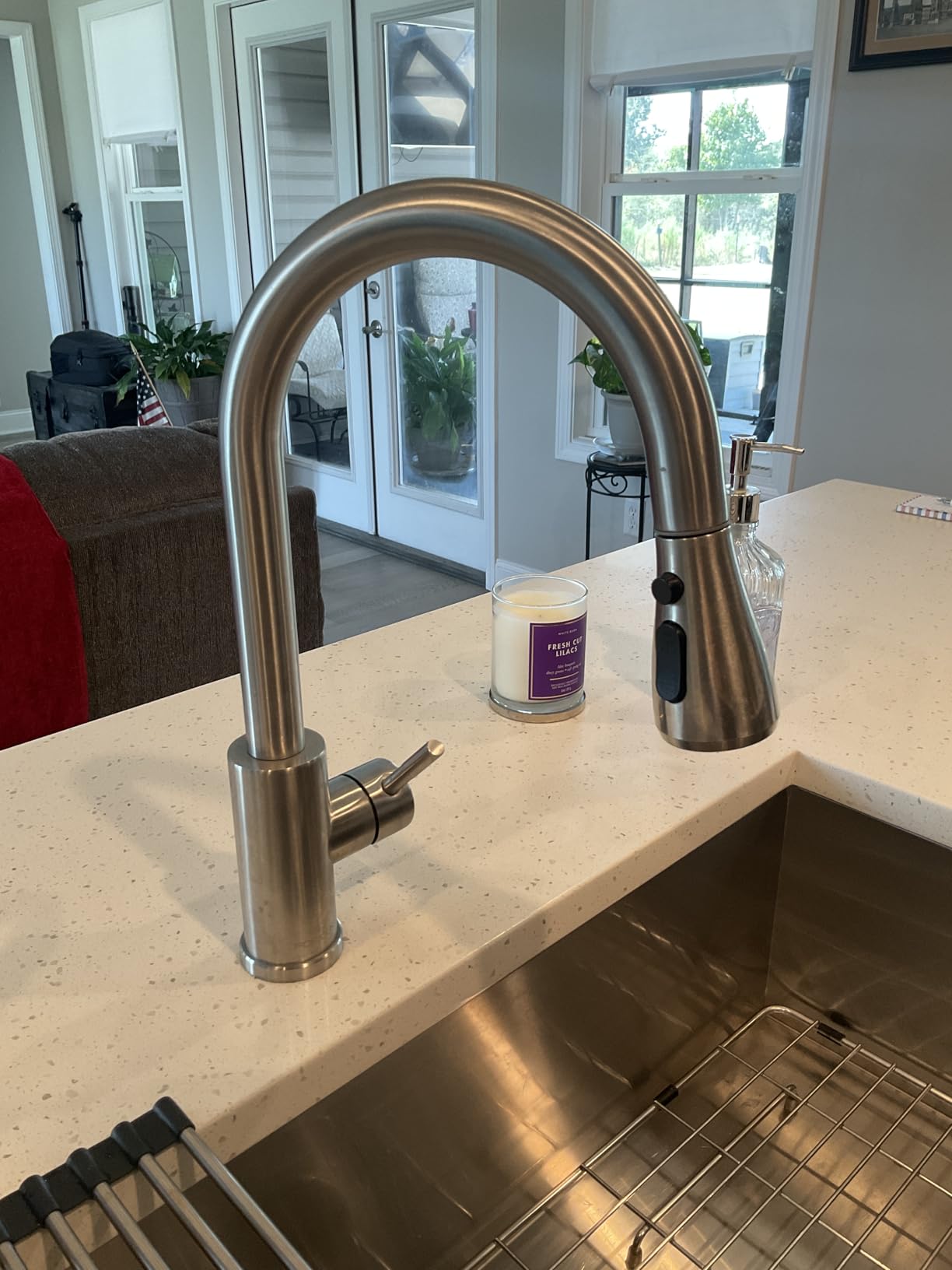 FORIOUS Touchless Kitchen Faucet with Pull Down Sprayer, Brushed Nickel Hands-Free Smart Motion Sensor Sink Faucet Single Handle Contemporary, Suitable for Farmhouse Laundry Camper RV Bar Customer Review FORIOUS Touchless Kitchen Faucet with Pull Down Sprayer, Brushed Nickel Hands-Free Smart Motion Sensor Sink Faucet Single Handle Contemporary, Suitable for Farmhouse Laundry Camper RV Bar - Customer Photo 2
