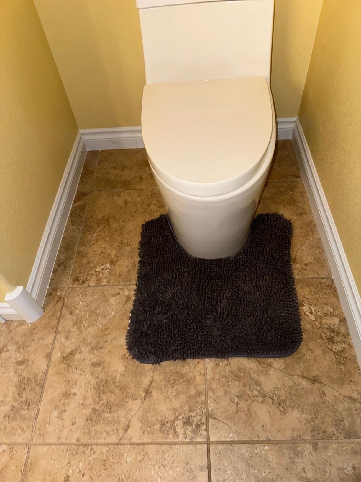 Elongated One Piece Toilet with Soft Closing Seat, 12'' Rough-In Modern Toilet for Bathrooms, 1.28 GPF Dual Flush, MAP 1000g, 28.4 x 15.5 x 26.6 Inches Standard White Toilet bowl Customer Review Elongated One Piece Toilet with Soft Closing Seat, 12'' Rough-In Modern Toilet for Bathrooms, 1.28 GPF Dual Flush, MAP 1000g, 28.4 x 15.5 x 26.6 Inches Standard White Toilet bowl - Customer Photo 1